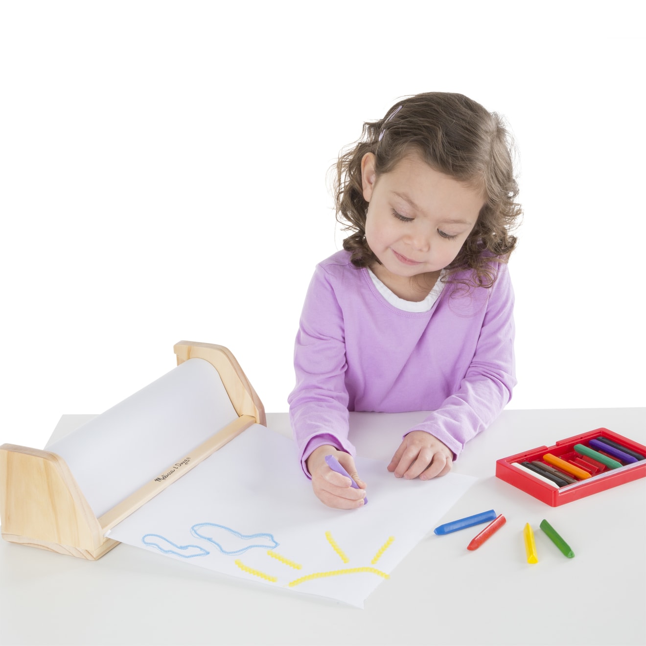 Wooden Tabletop Paper Roll Dispenser