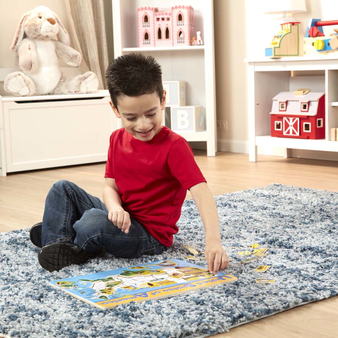 U.S.A. Map Wooden Puzzle