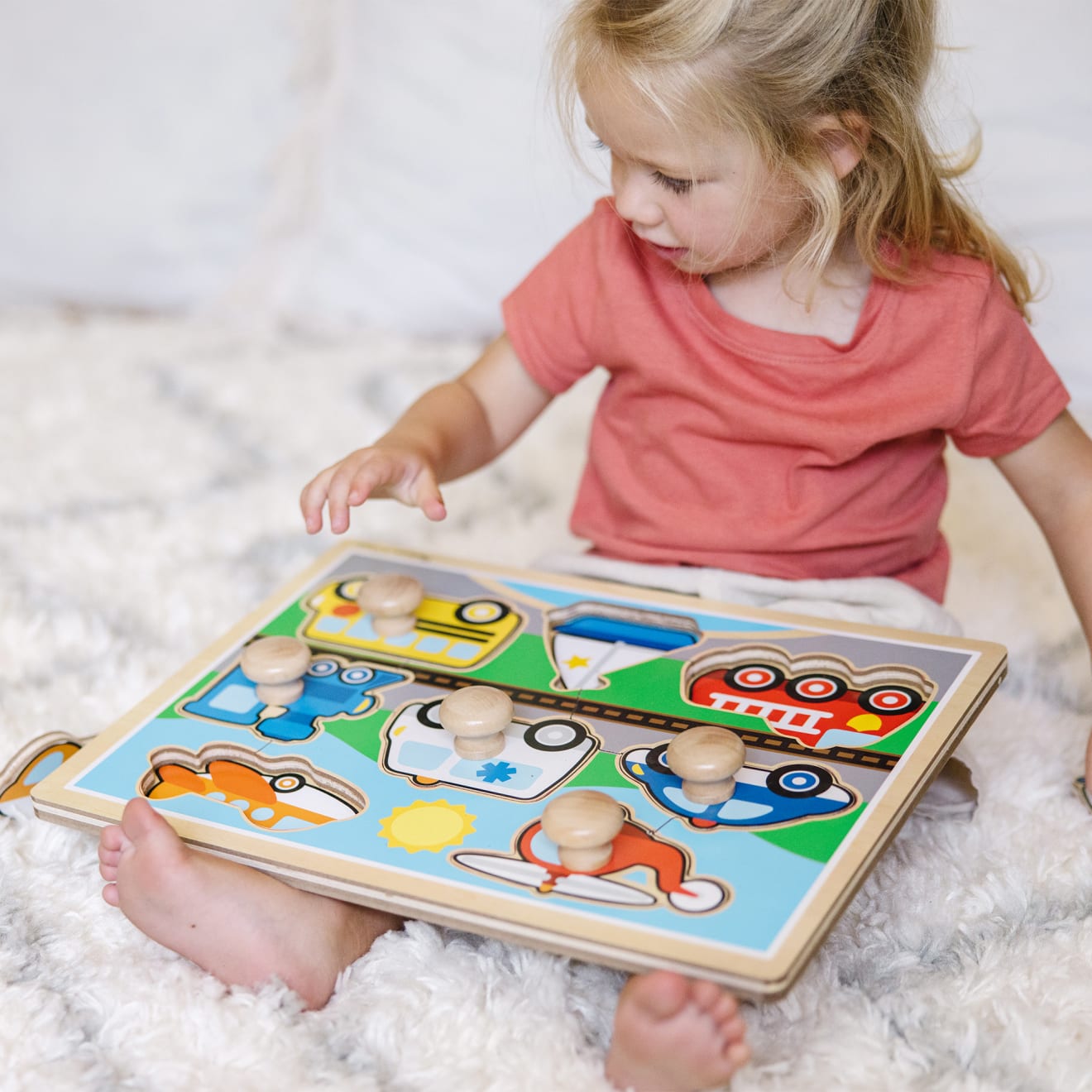 Vehicles Jumbo Knob Puzzle - 8 pieces