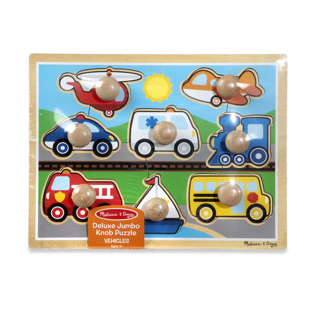 Vehicles Jumbo Knob Puzzle - 8 pieces