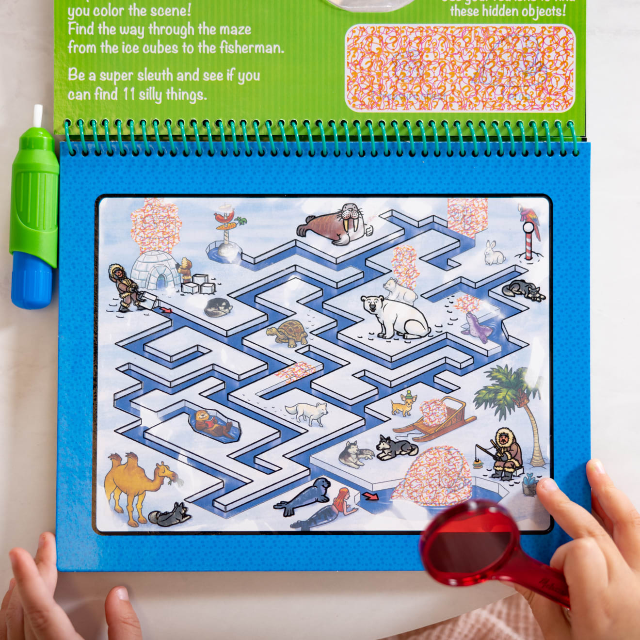 Water Wow! Animal Antics Deluxe Water-Reveal Pad - On the Go Travel Activity