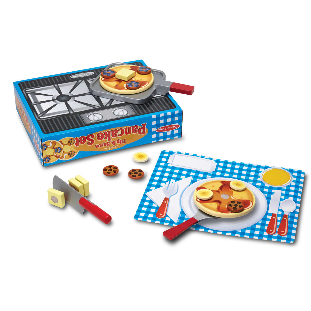 Flip & Serve Pancake Set - Wooden Play Food