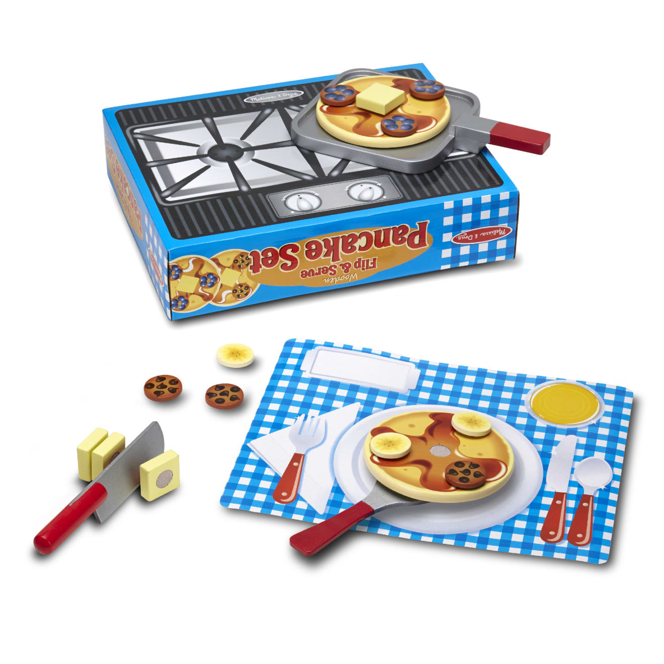 Flip & Serve Pancake Set - Wooden Play Food