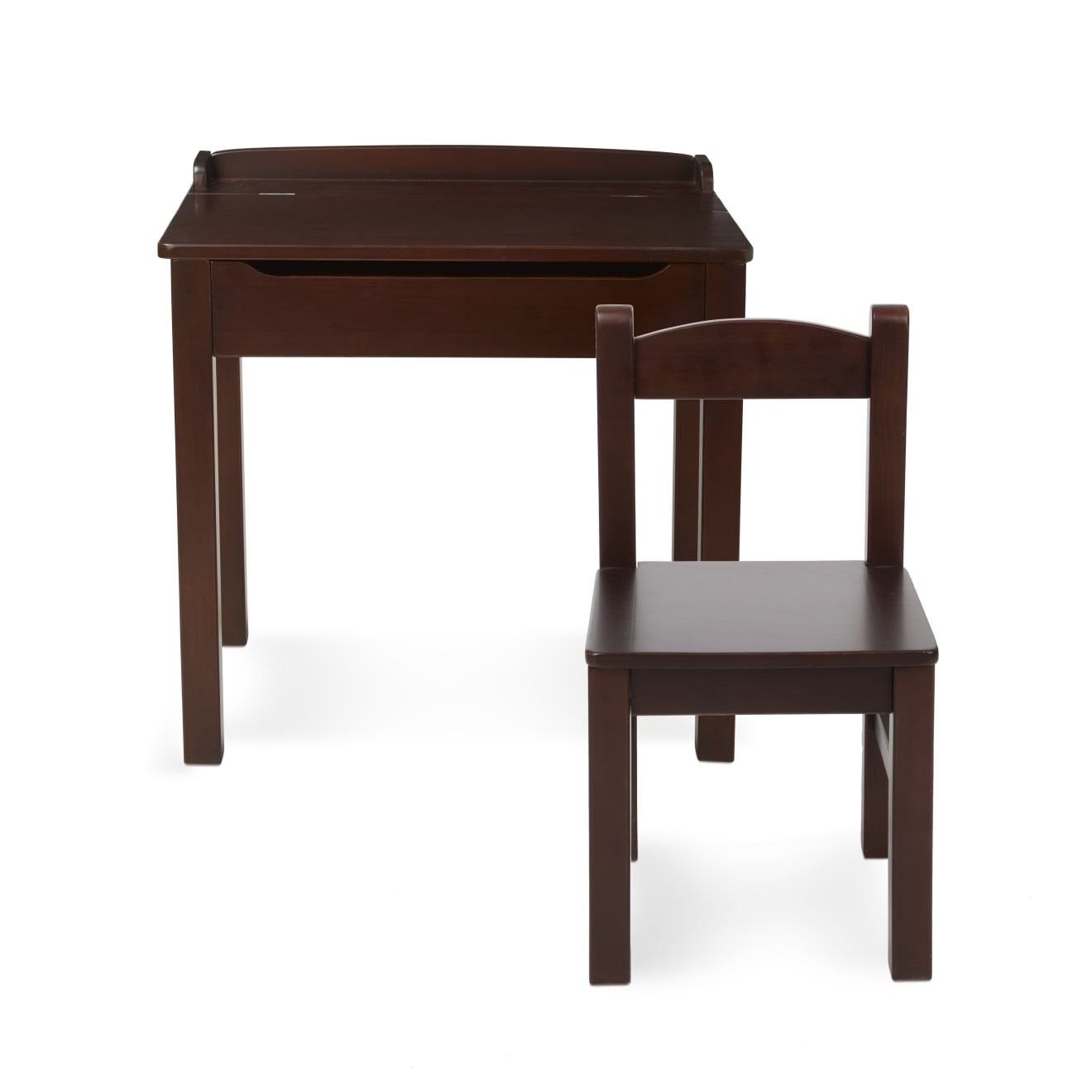 Child's Lift-Top Desk & Chair - Espresso