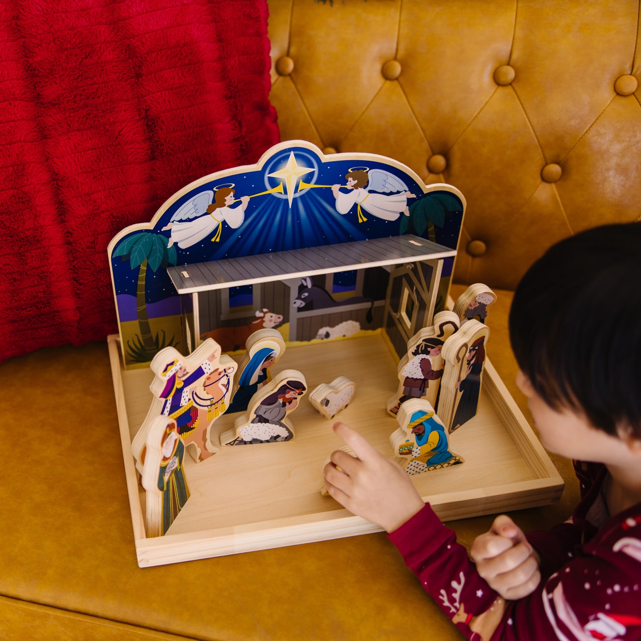 Wooden Christmas Nativity Set