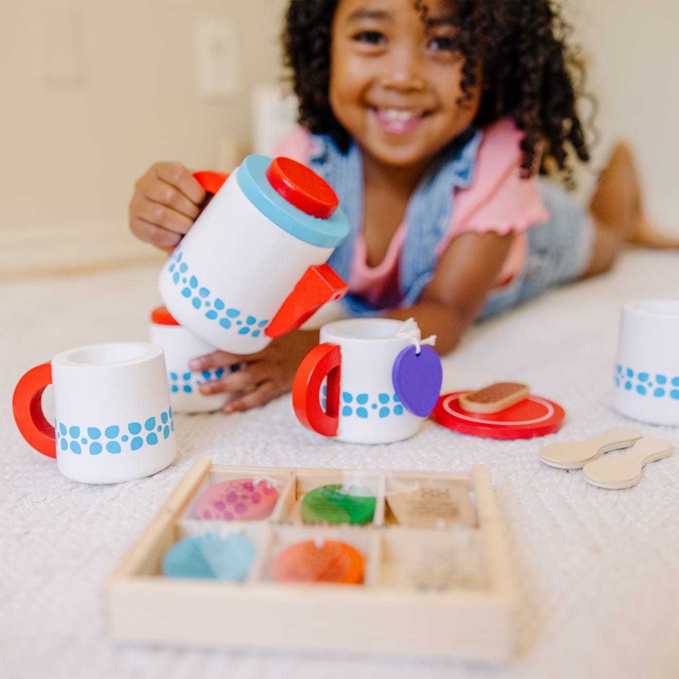 Wooden Steep & Serve Tea Set