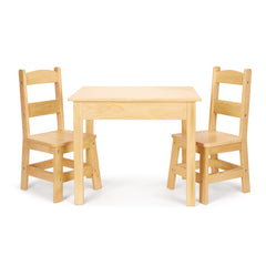 Wooden Table & Chairs - Natural