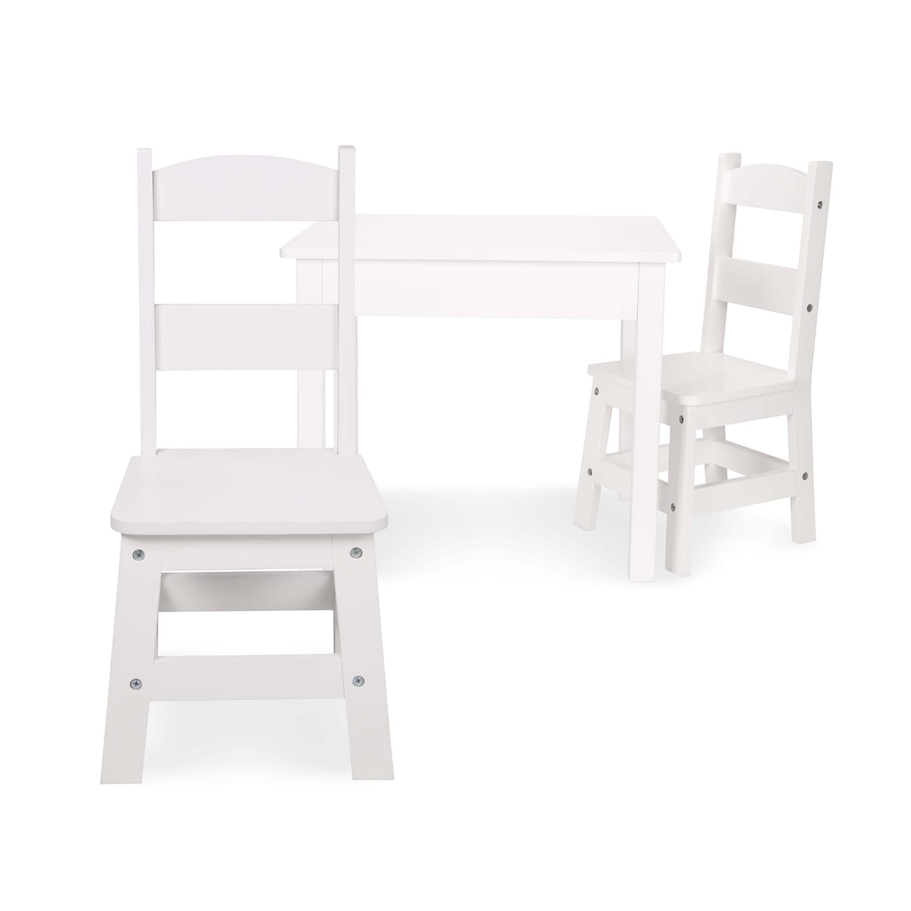 Wooden Table & Chairs - White