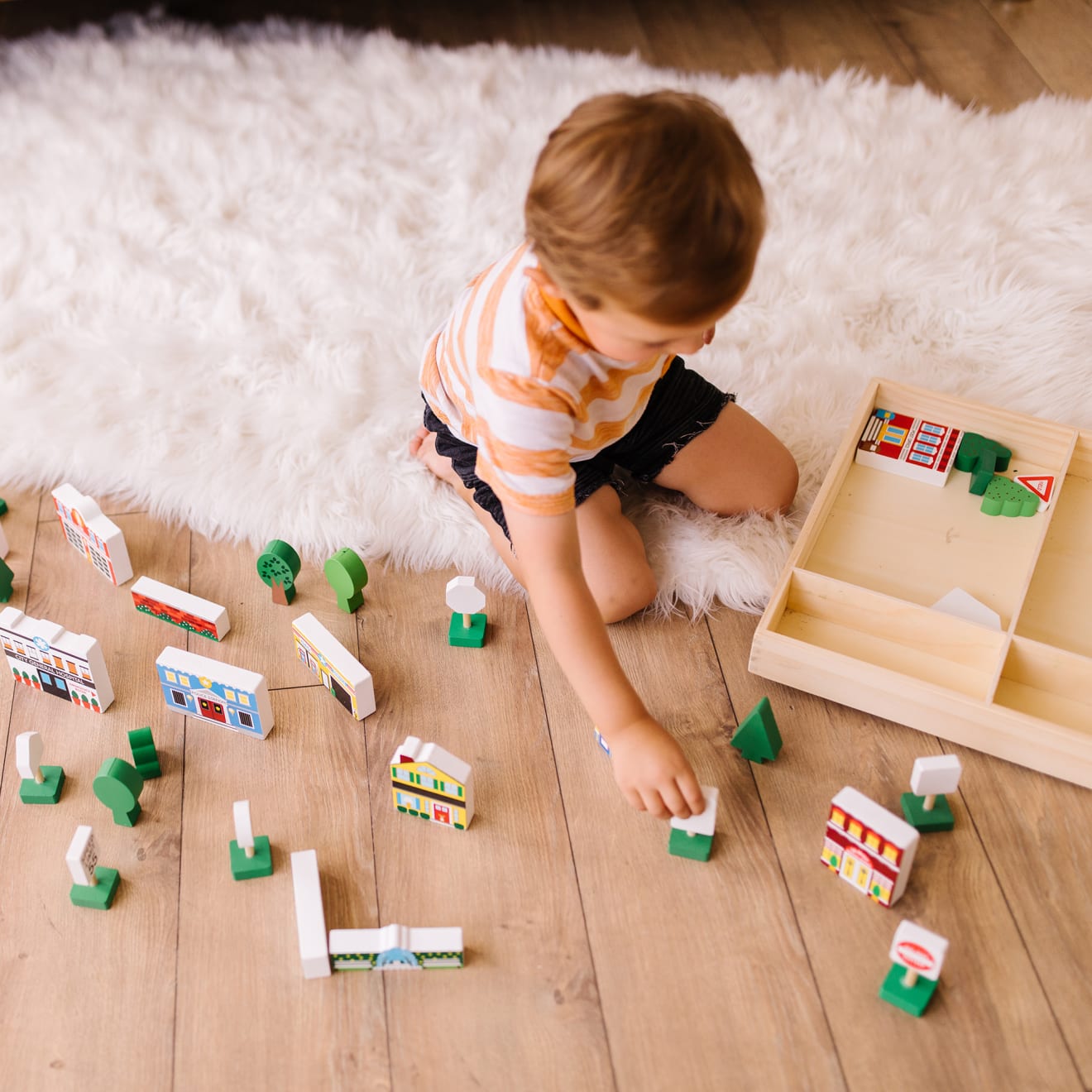 Wooden Town Play Set