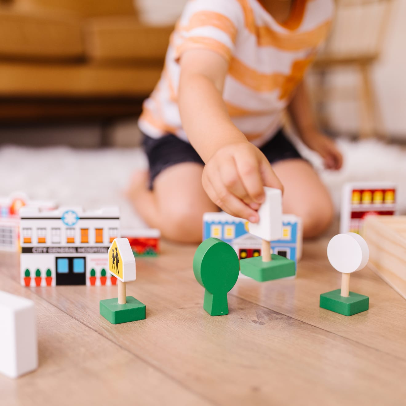 Wooden Town Play Set