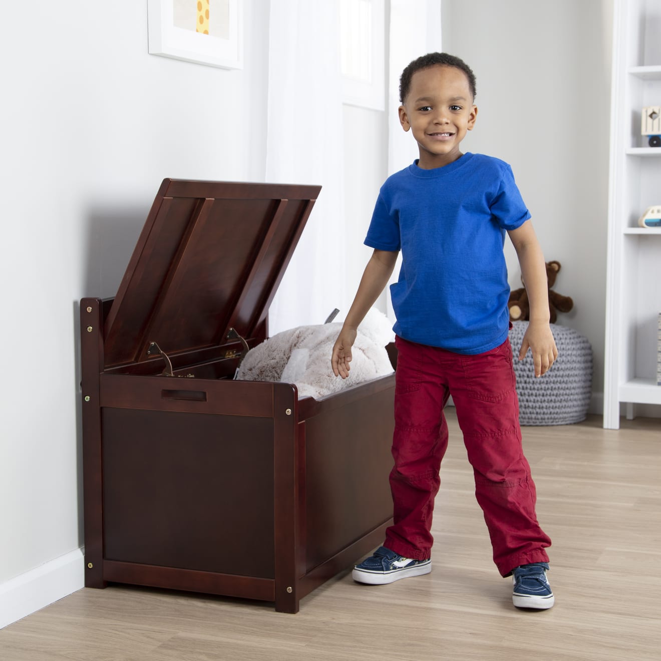 Wooden Toy Chest (Espresso)
