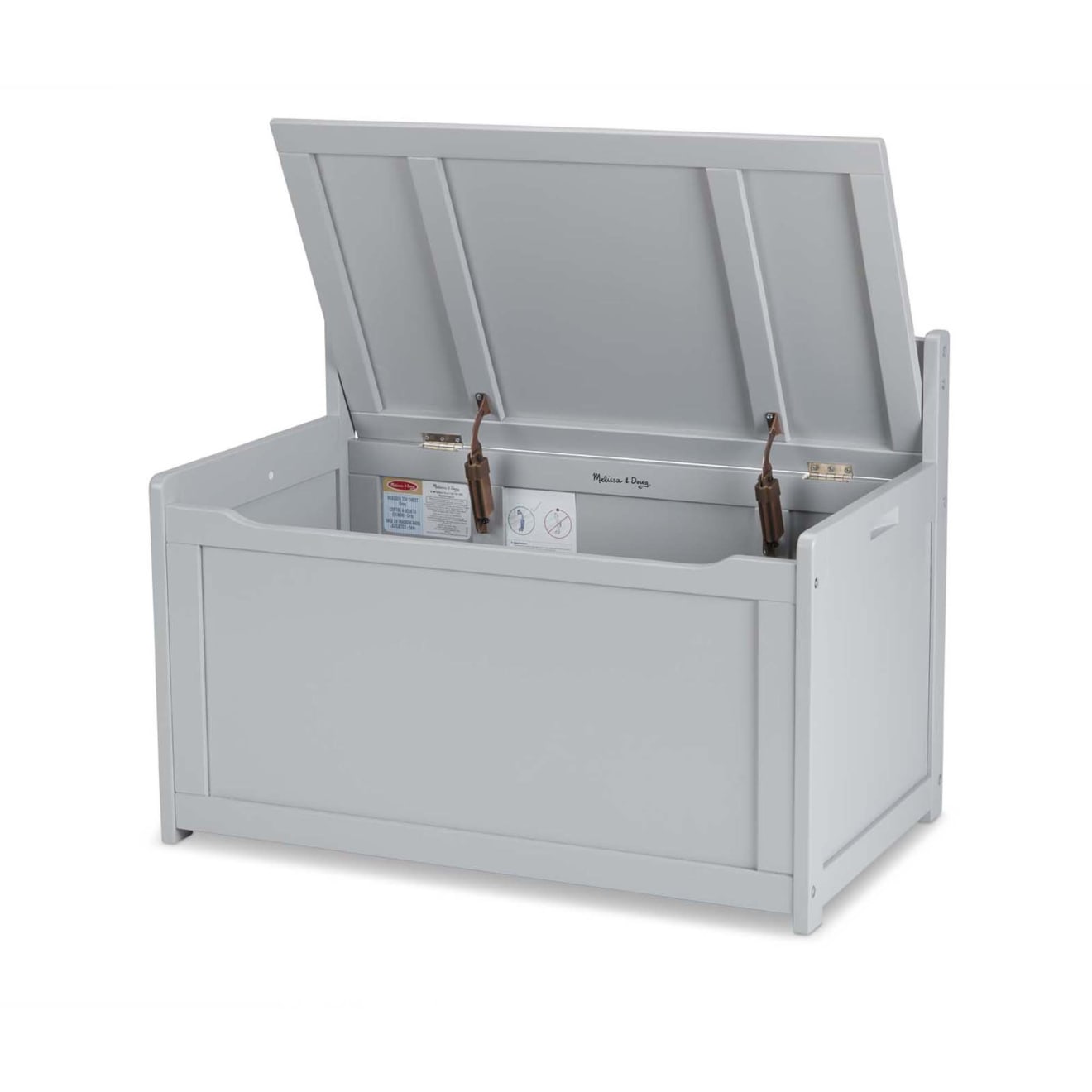 Wooden Toy Chest (Gray)