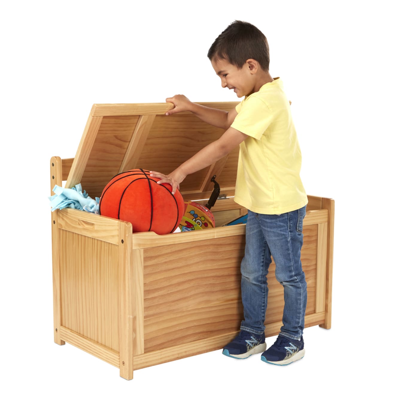 Wooden Toy Chest (Honey)