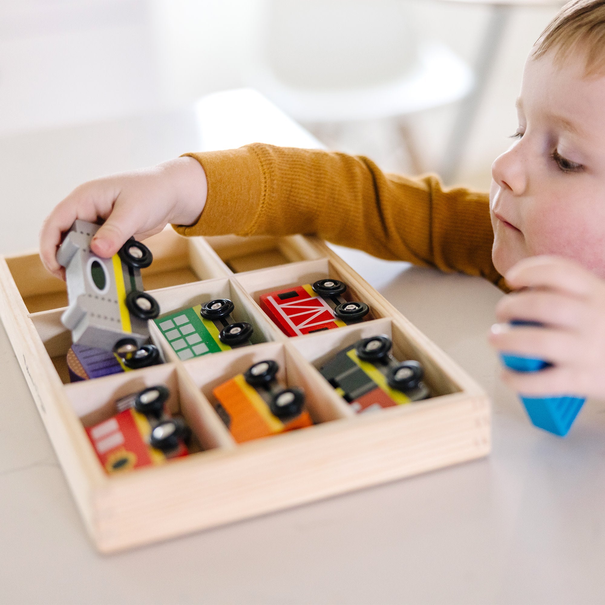 Magnetic Wooden Train Cars
