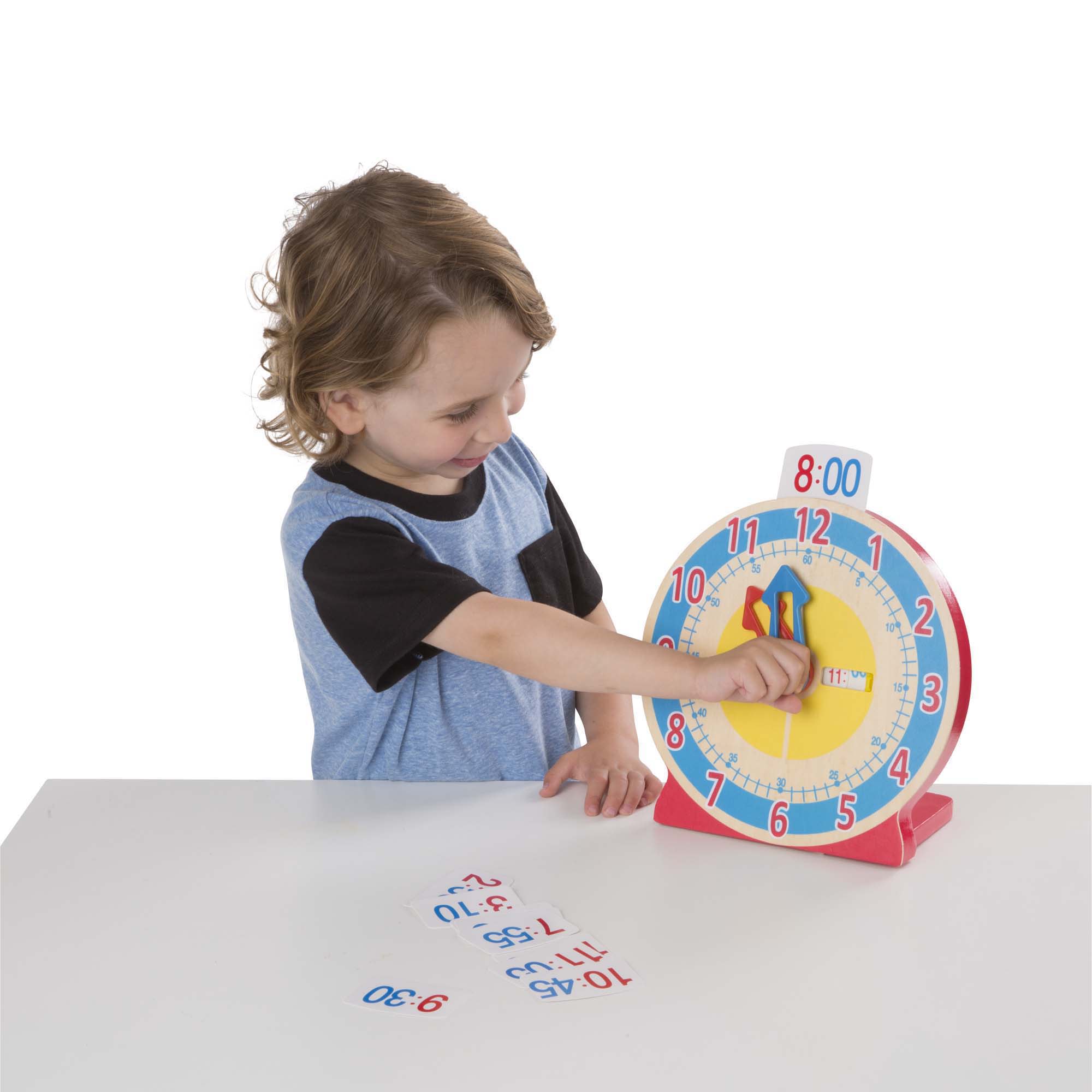 Turn & Tell Wooden Clock