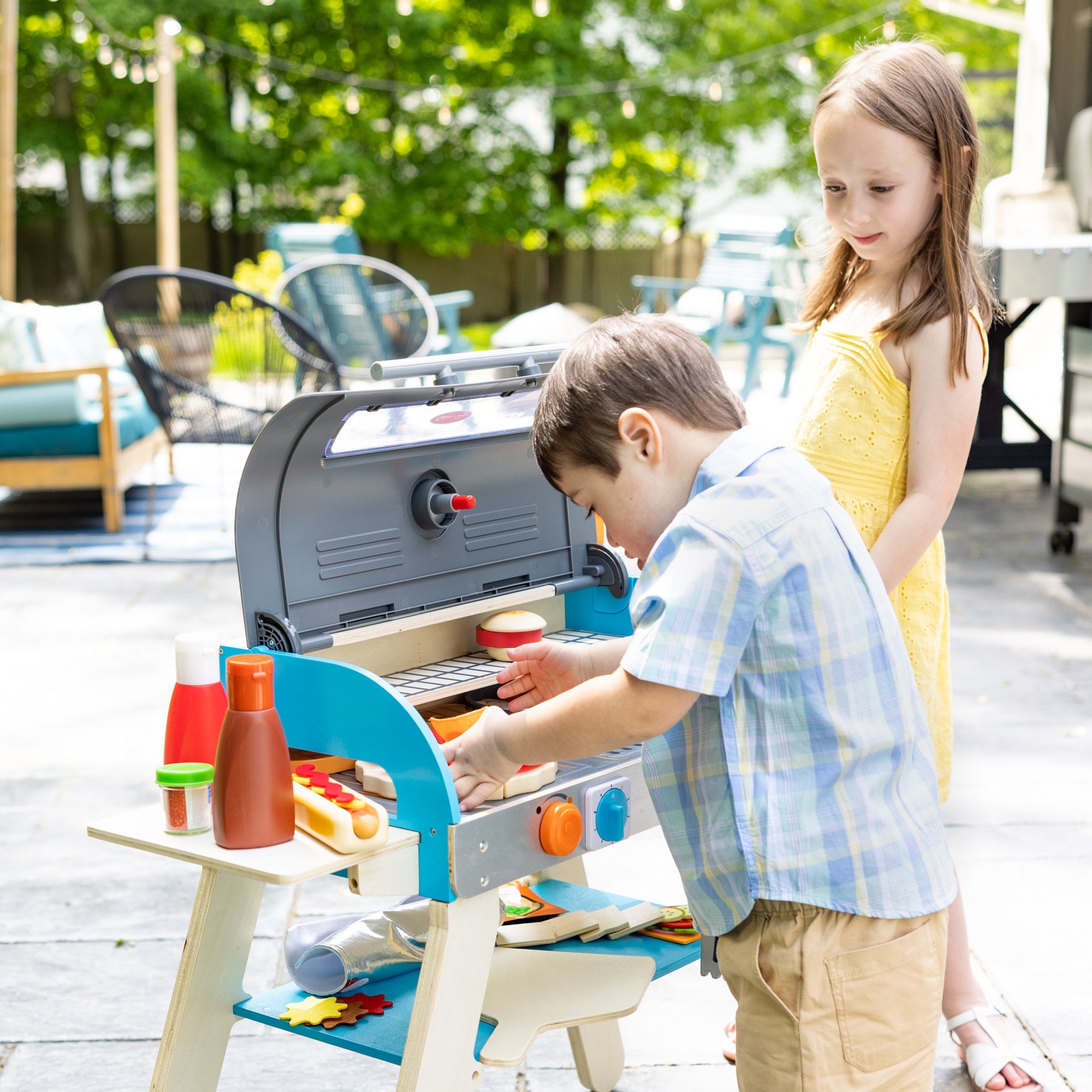Deluxe Grill & Pizza Oven Play Set