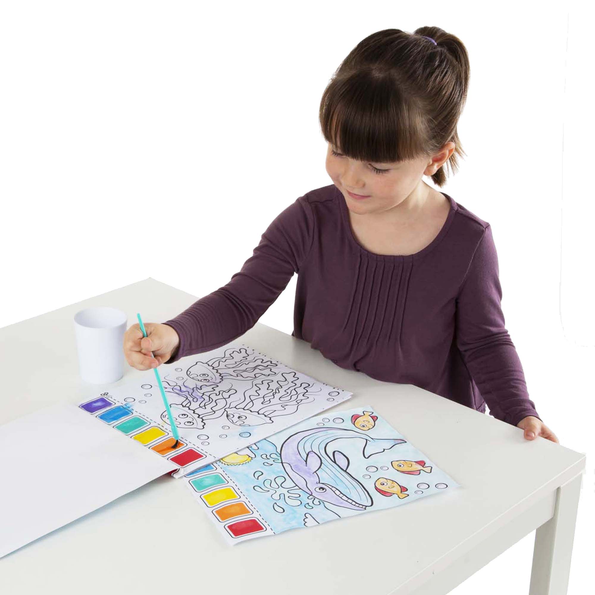Paint With Water Activity Book - Ocean