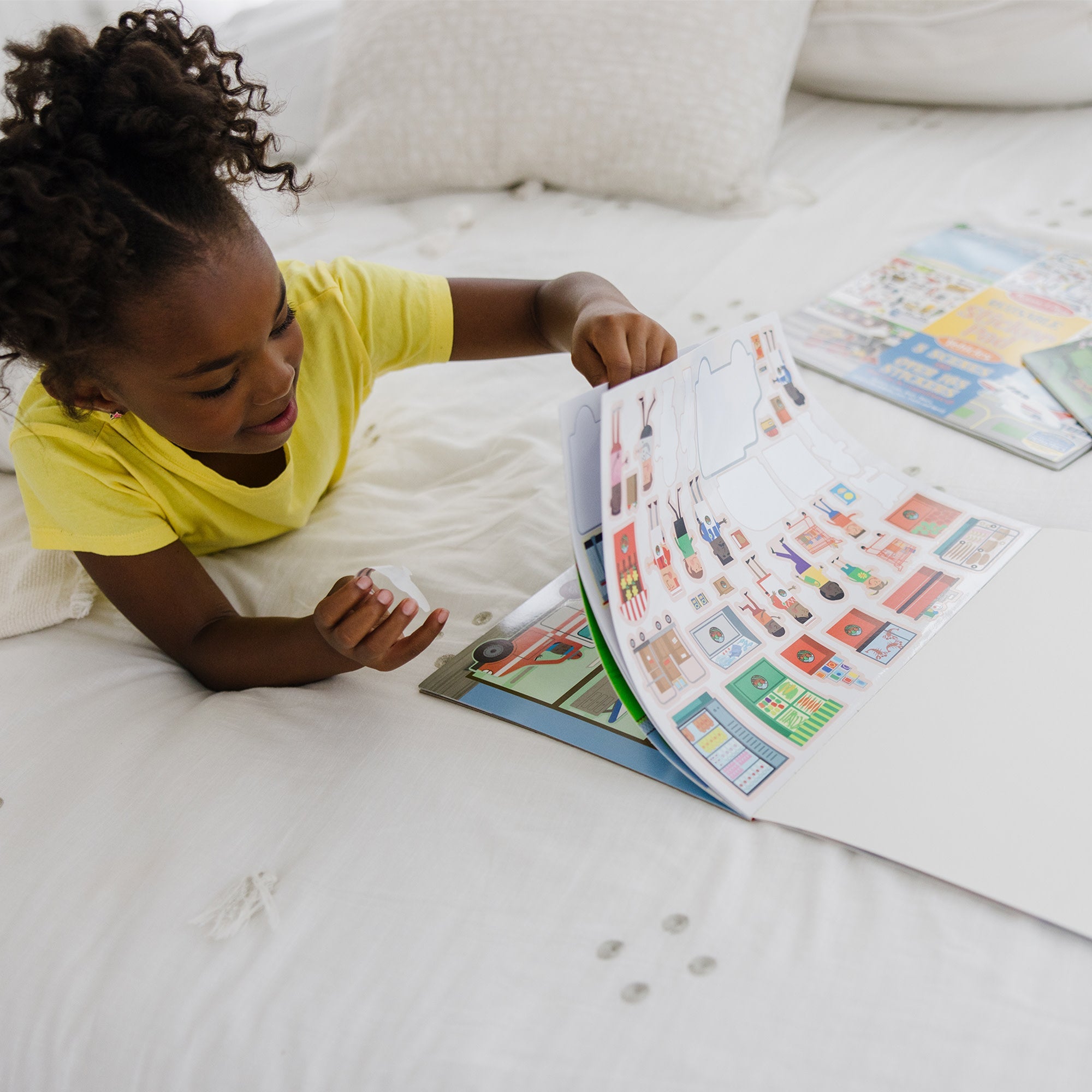 Reusable Sticker Pad 3-Pack: Habitats, Vehicles, Town