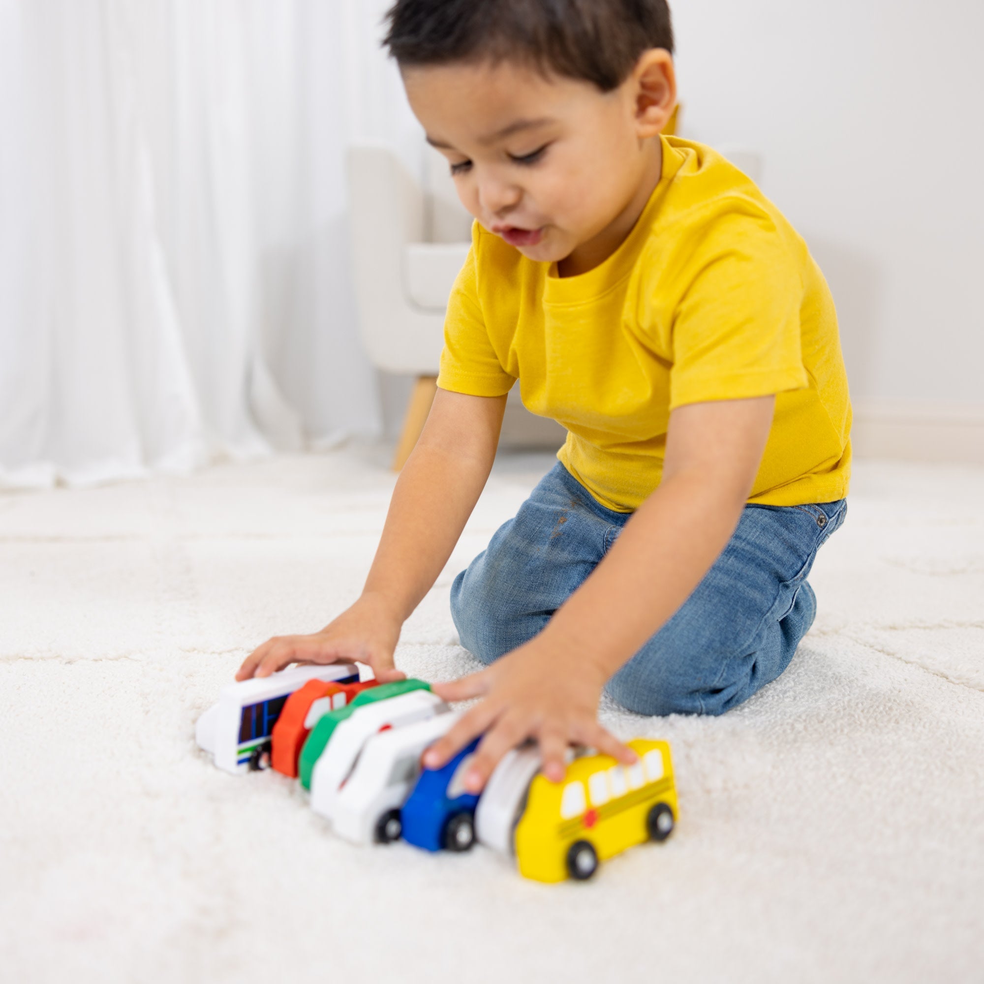 Wooden Town Vehicles Set