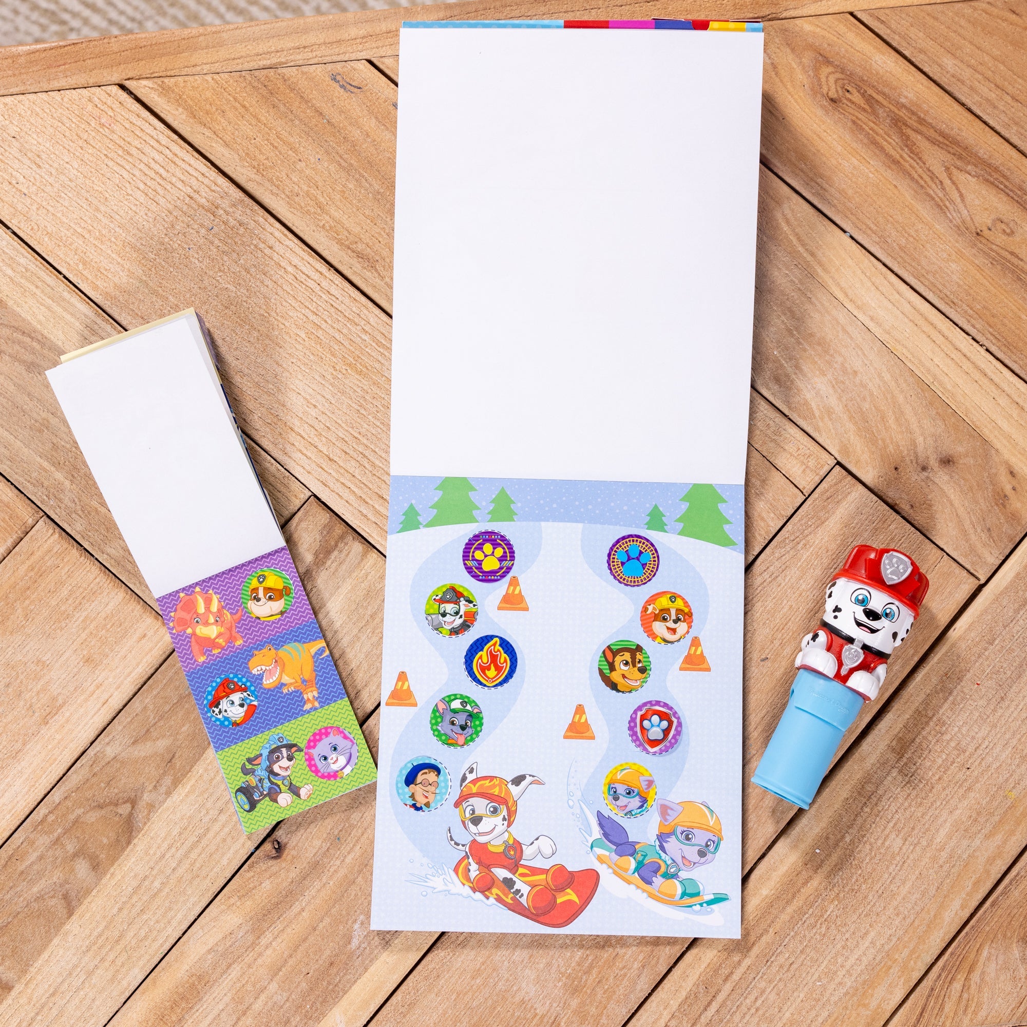 Sticker WOW!™ PAW Patrol Marshall Bundle: Activity Pad & Sticker Stamper + Mini Activity Pad and 200 Refill Stickers