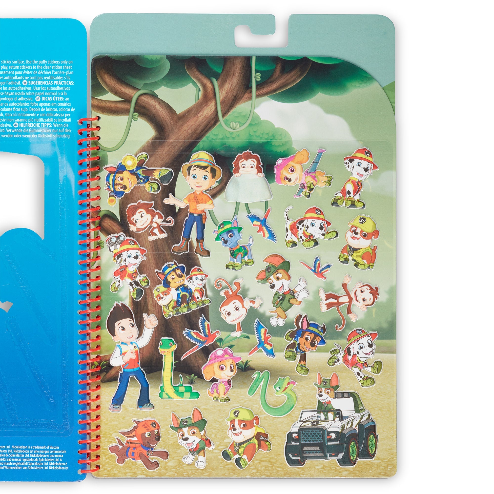 PAW Patrol Restickable Puffy Stickers - Jungle