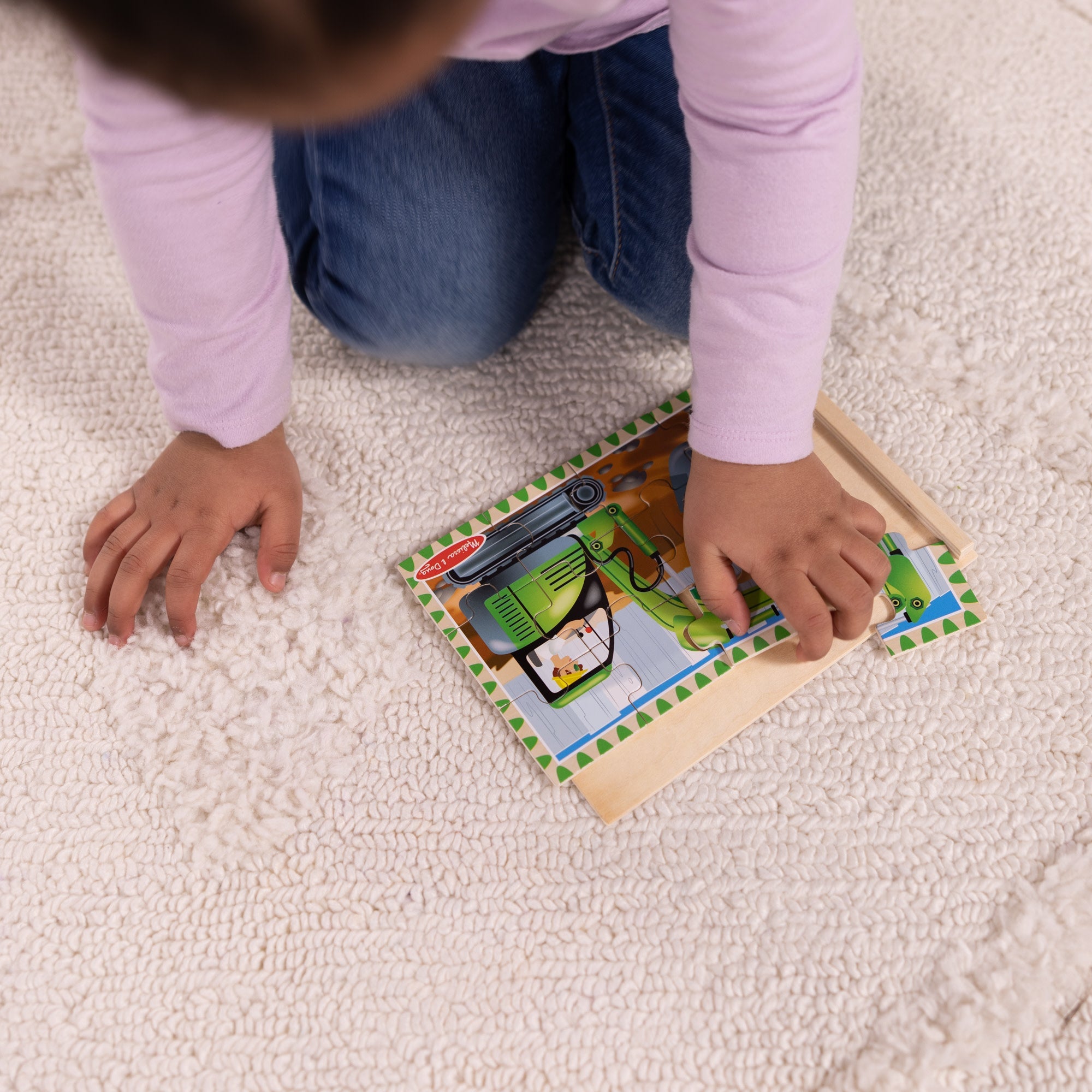 Wooden Jigsaw Puzzles in a Box - Construction