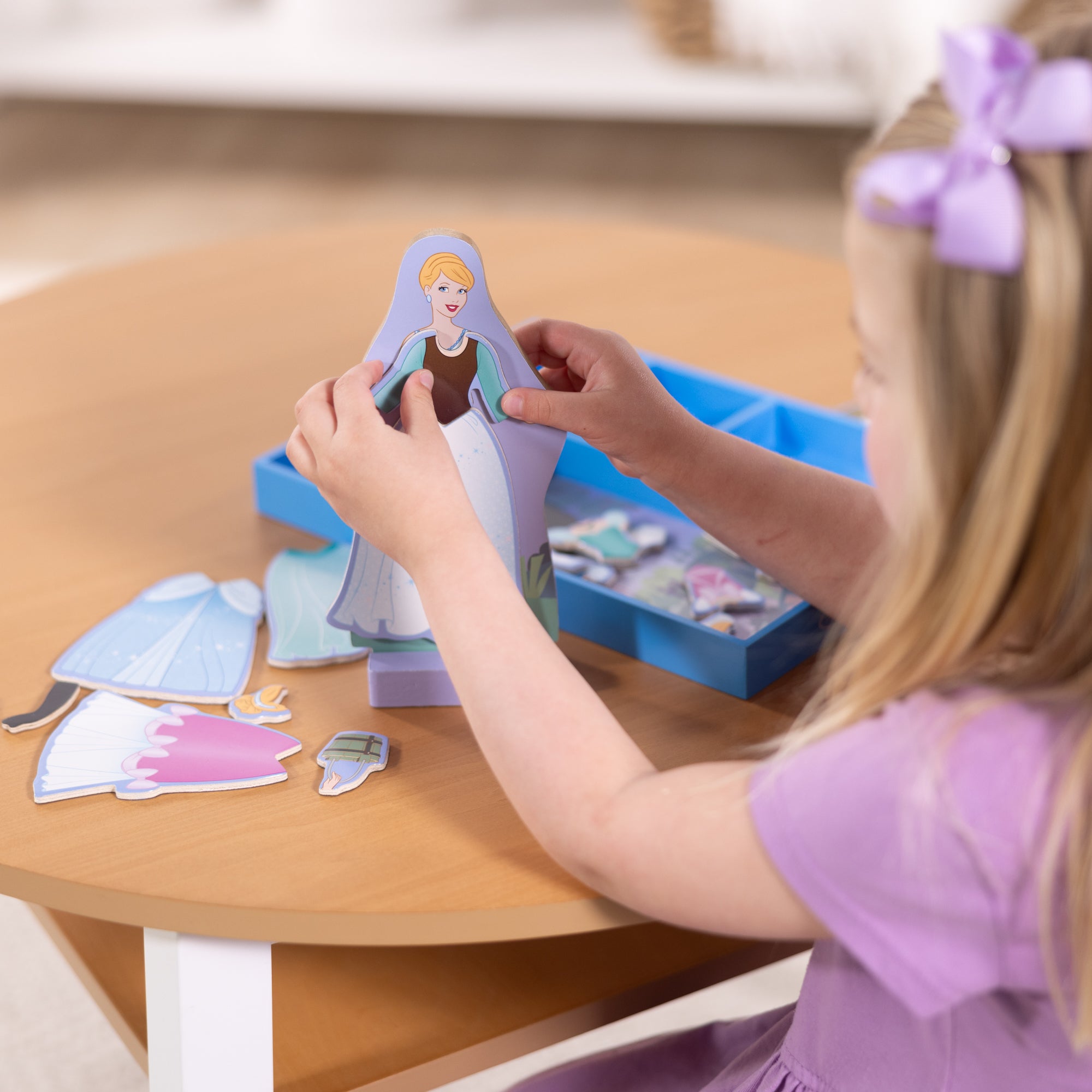 Disney Princess Cinderella Wooden Magnetic Dress-Up