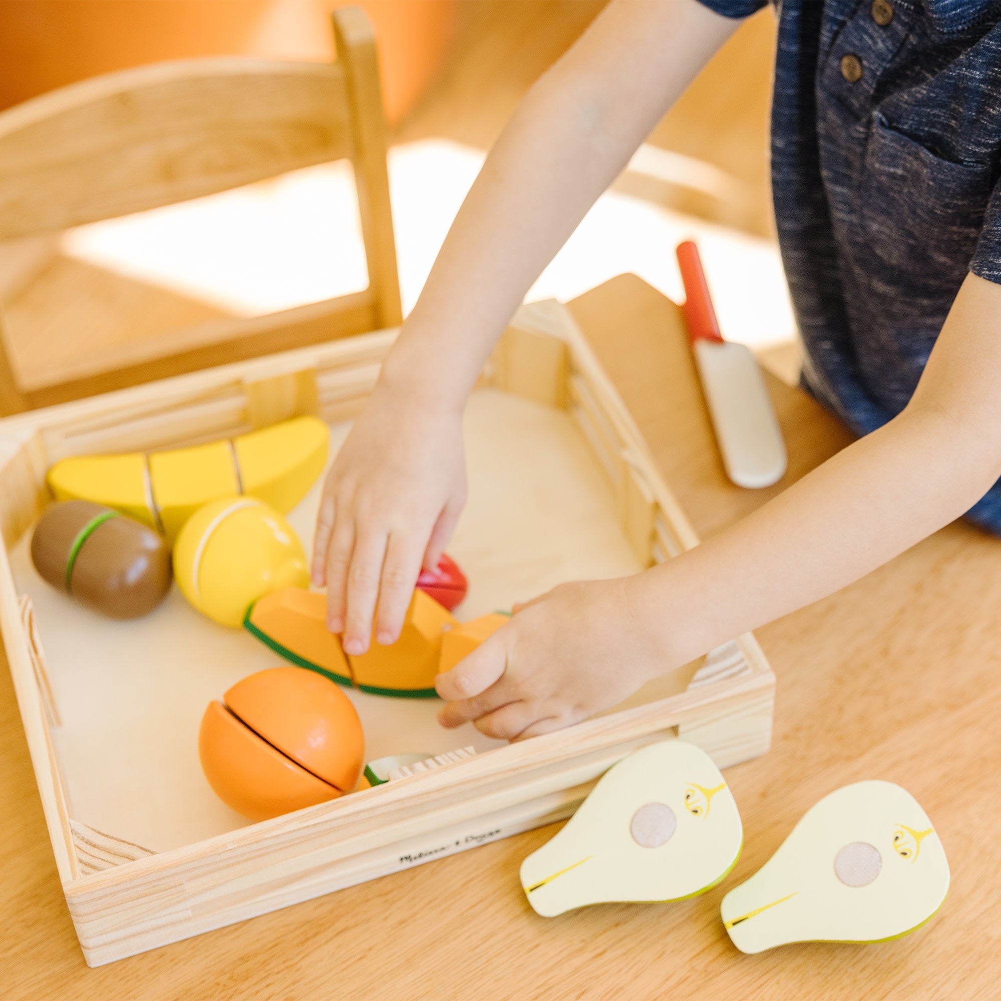 Wooden Cutting Fruit Play Food