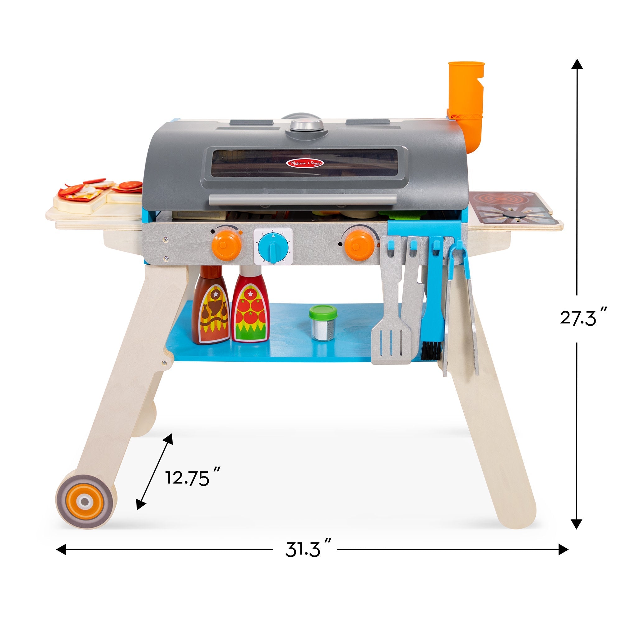 Deluxe Grill & Pizza Oven Play Set