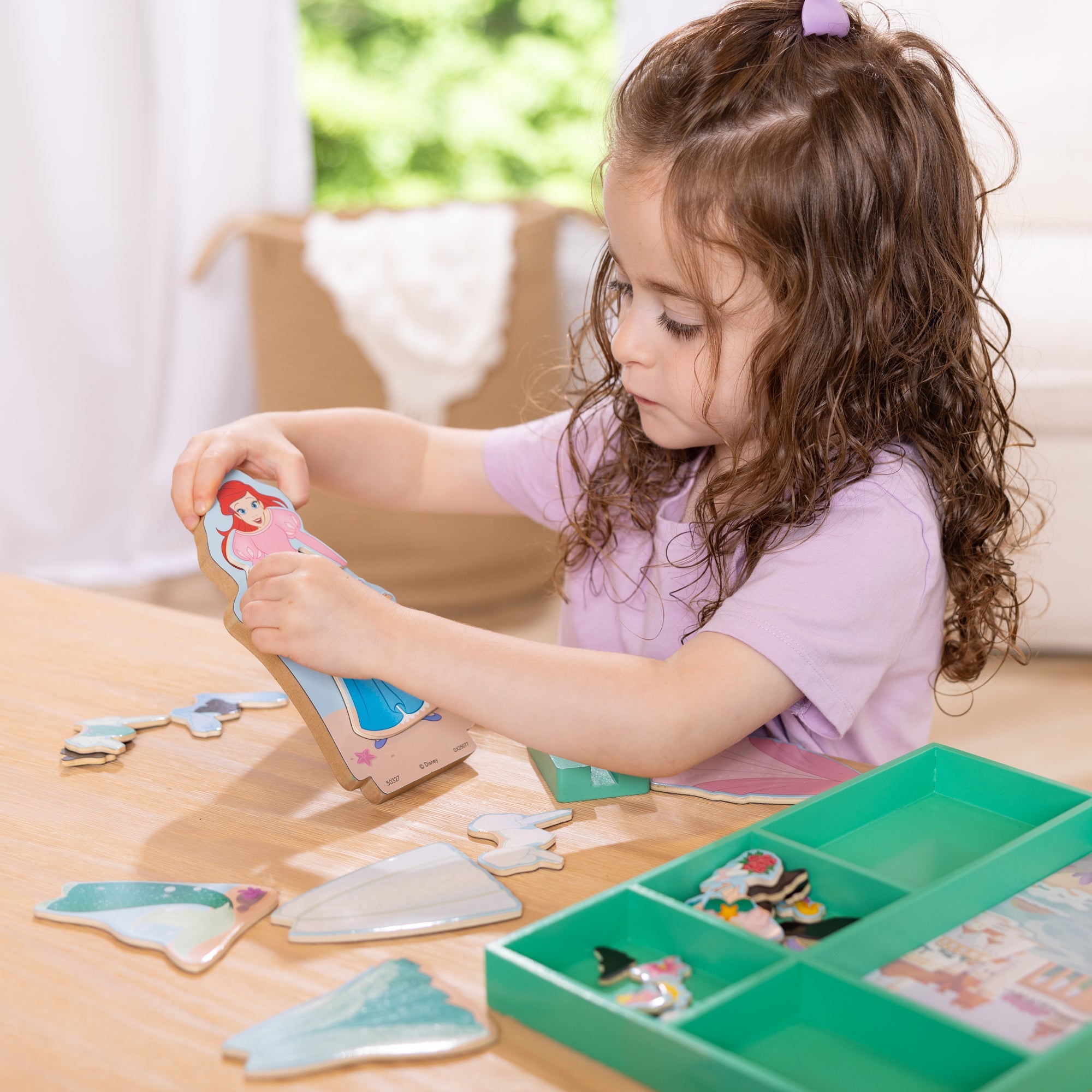 Disney Princess Ariel Wooden Magnetic Dress-Up