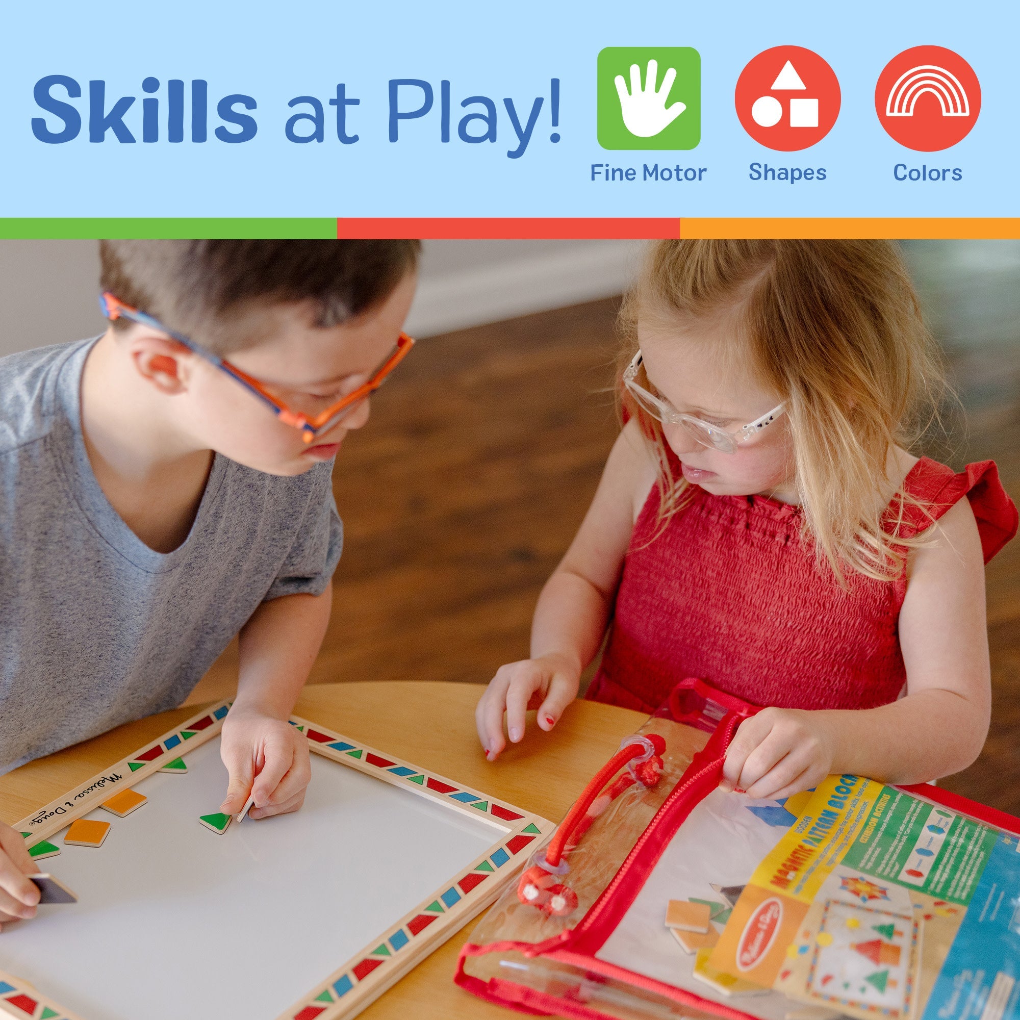 Wooden Magnetic Pattern Block Kit