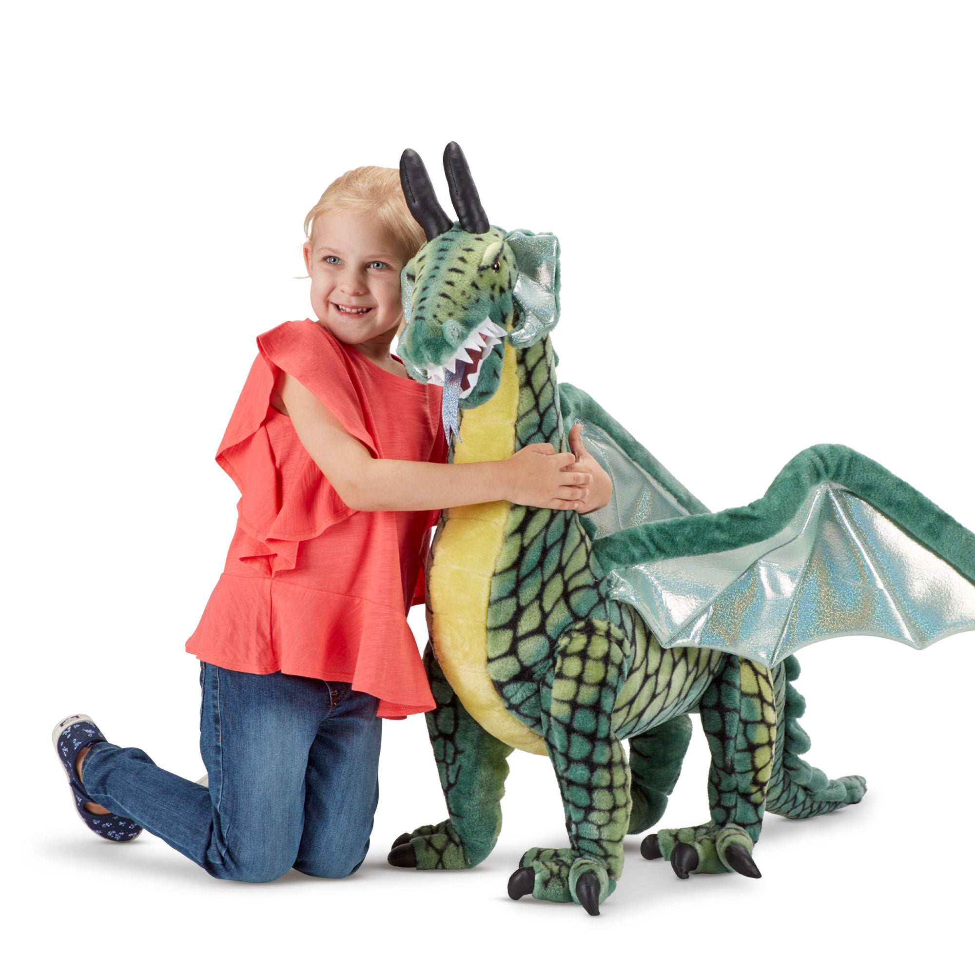 Winged Dragon Lifelike Plush Stuffed Animal