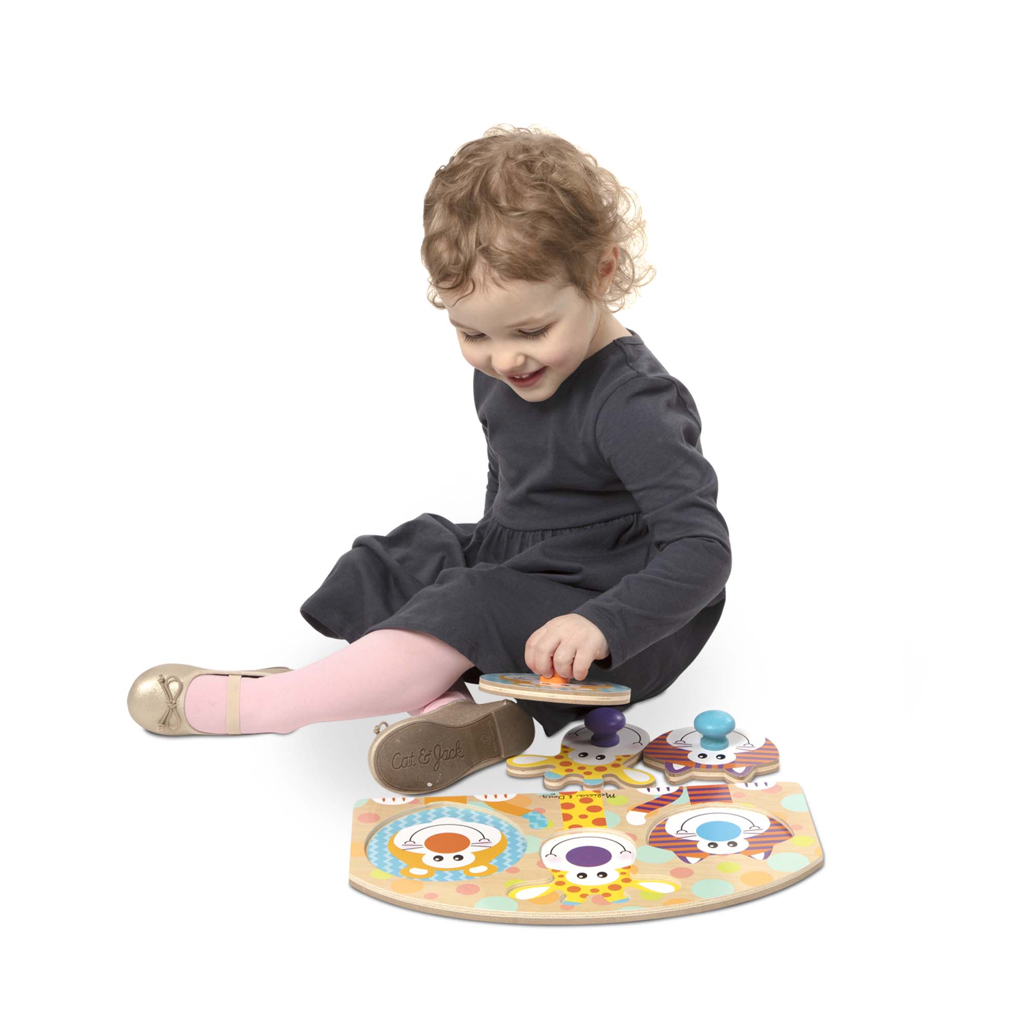 Safari Jumbo Peg Puzzle - 3 Pieces