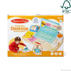 Wooden Work & Play Desktop Activity Board