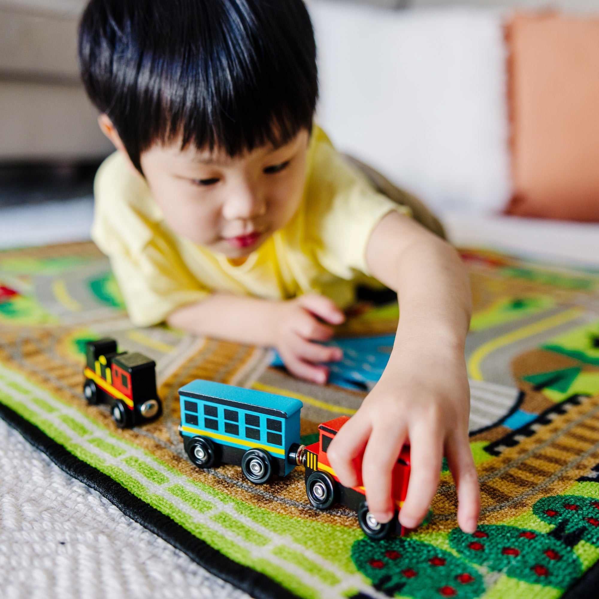 Magnetic Wooden Train Cars