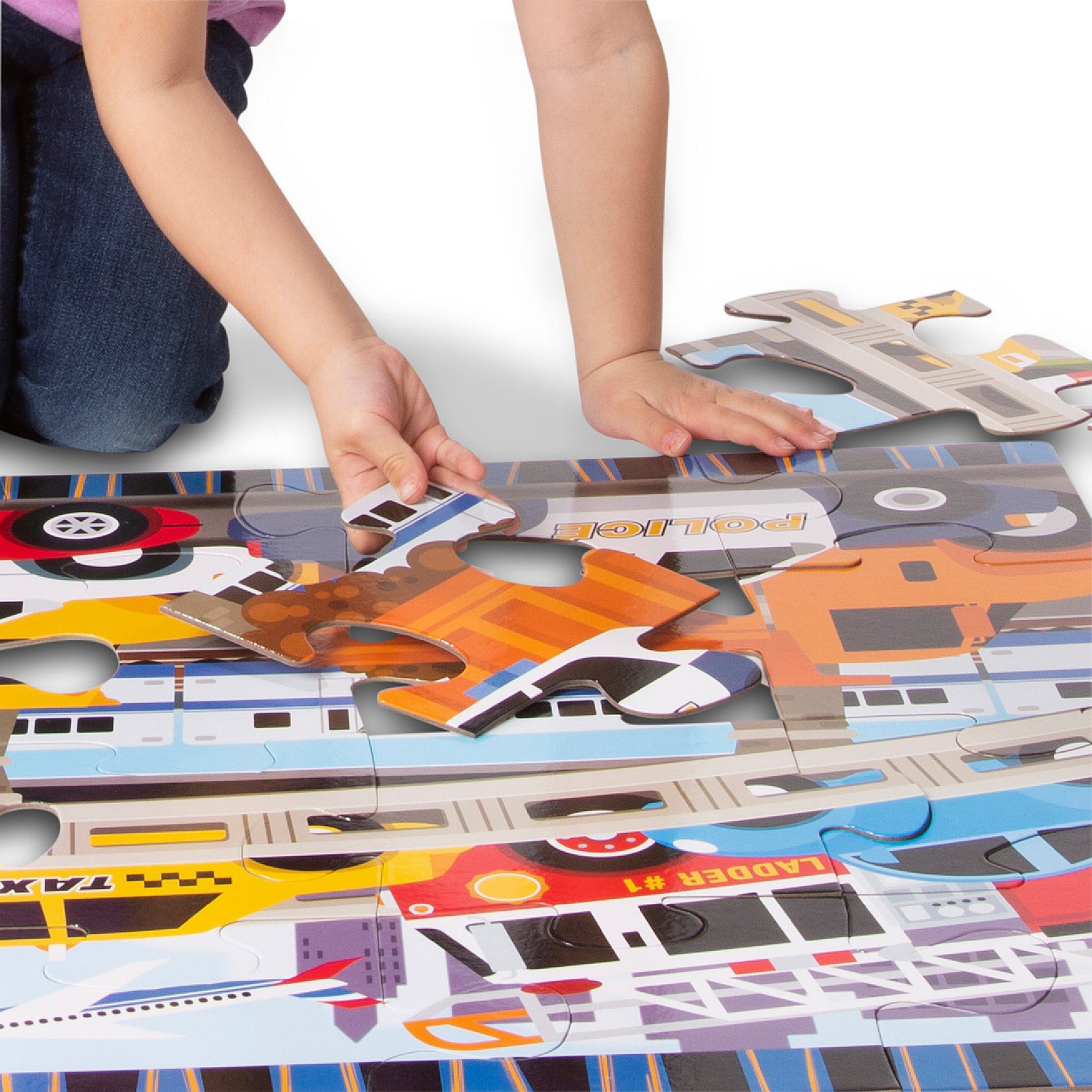 Traffic Jam Floor Puzzle - 24 Pieces