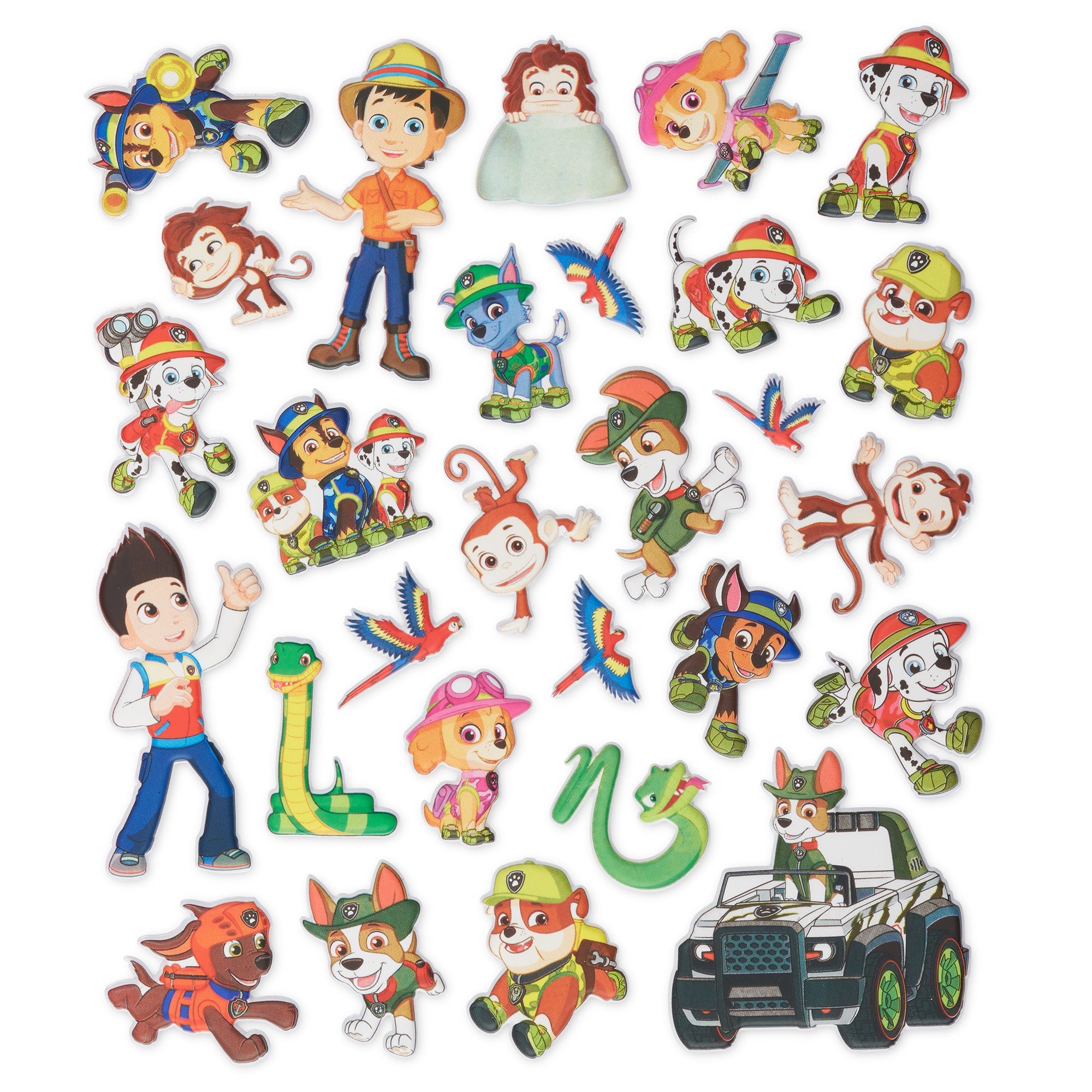 PAW Patrol Restickable Puffy Stickers - Jungle