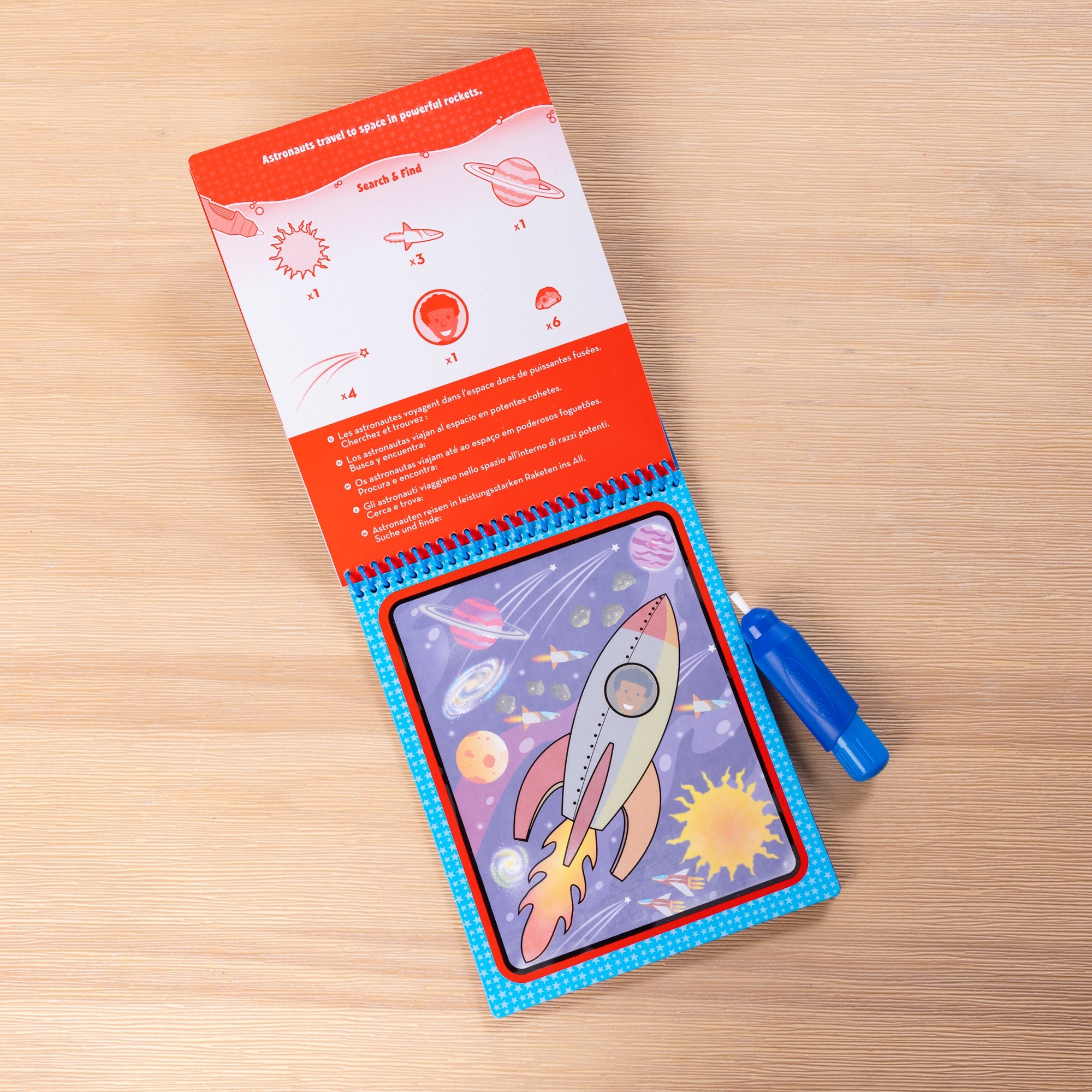 Water Wow! Space Water-Reveal Pad – On the Go Travel Activity