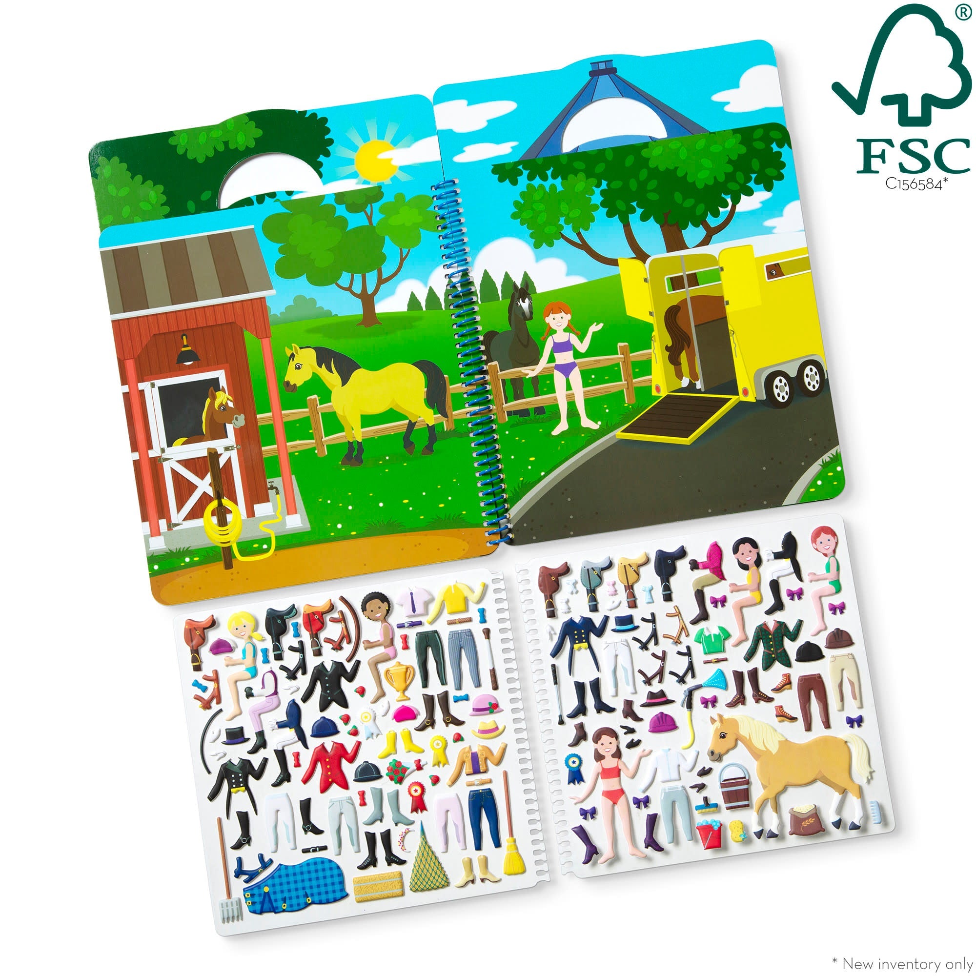 Puffy Sticker Activity Book - Riding Club