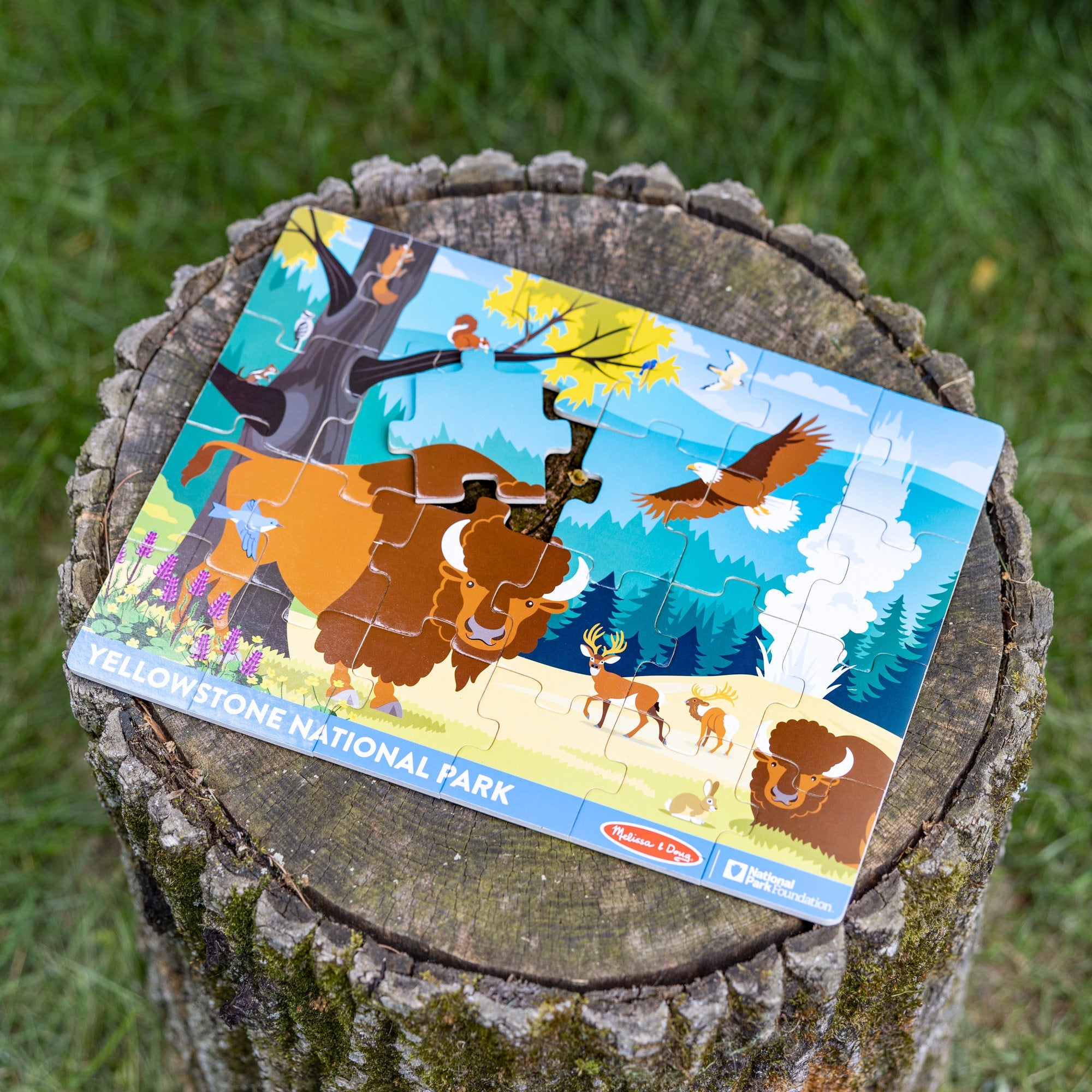 Yellowstone National Park Wooden Jigsaw Puzzle – 24 Pieces
