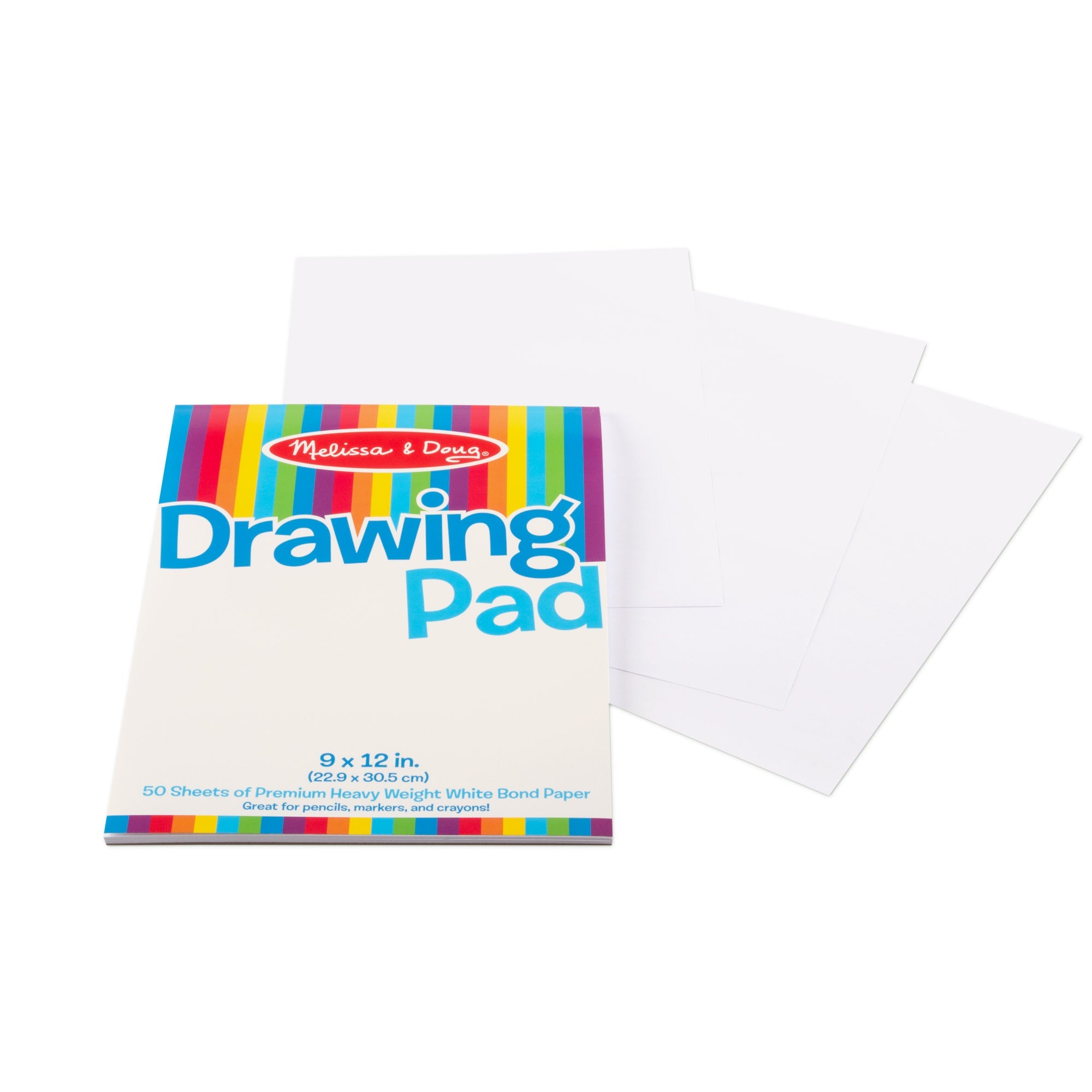 Drawing Paper Pad (50 Sheets, 9 x 12 Inches) 3-Pack
