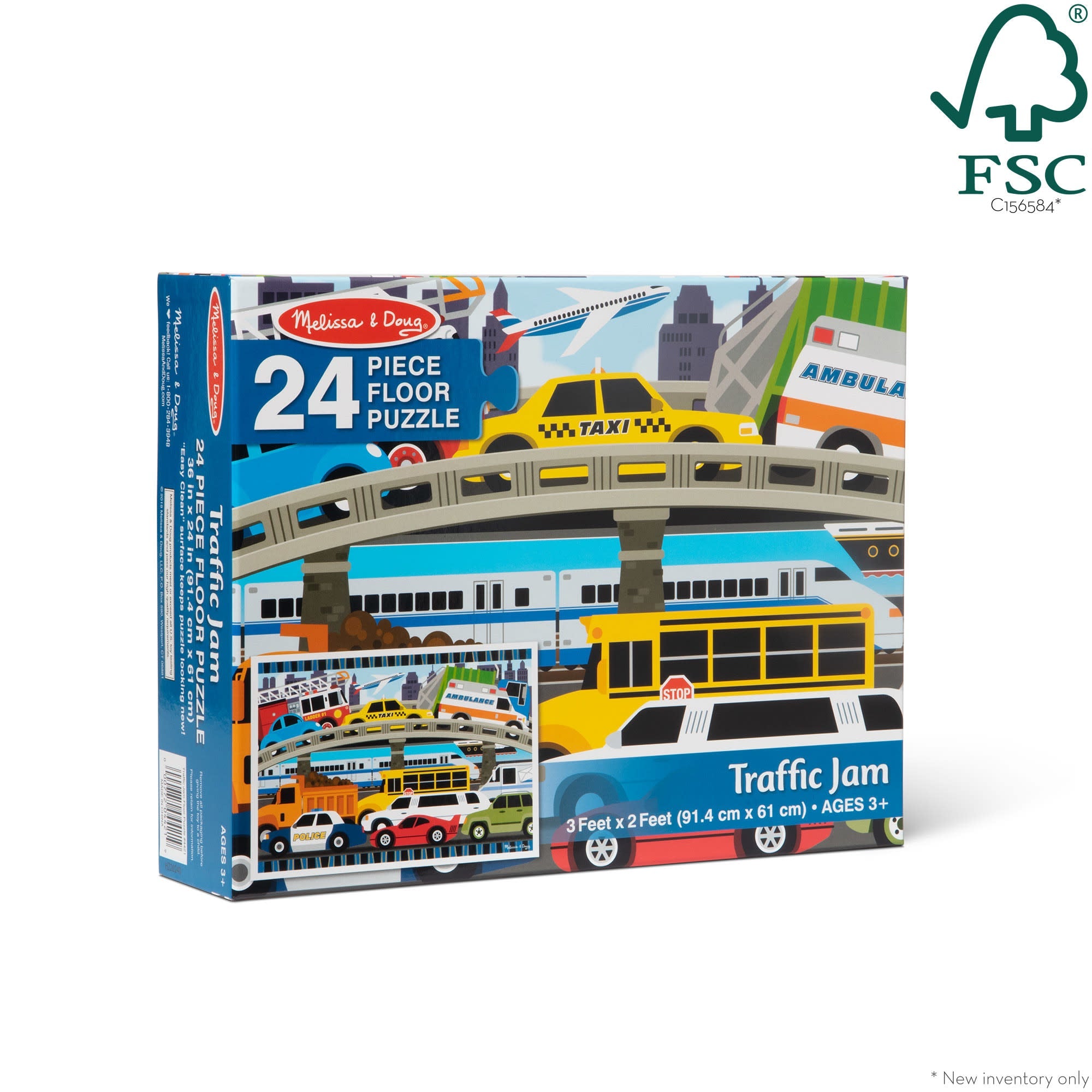 Traffic Jam Floor Puzzle - 24 Pieces
