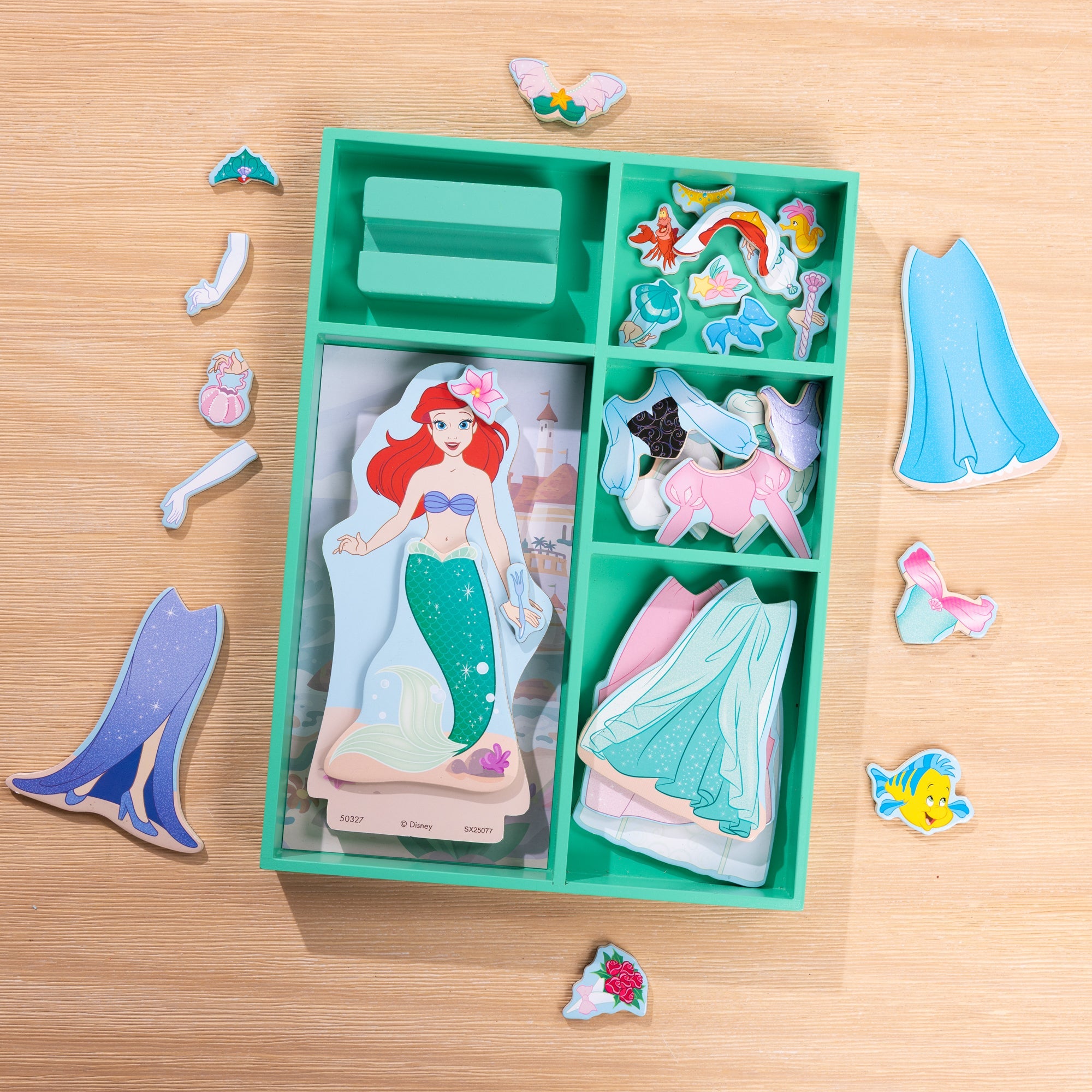 Disney Princess Ariel Wooden Magnetic Dress-Up