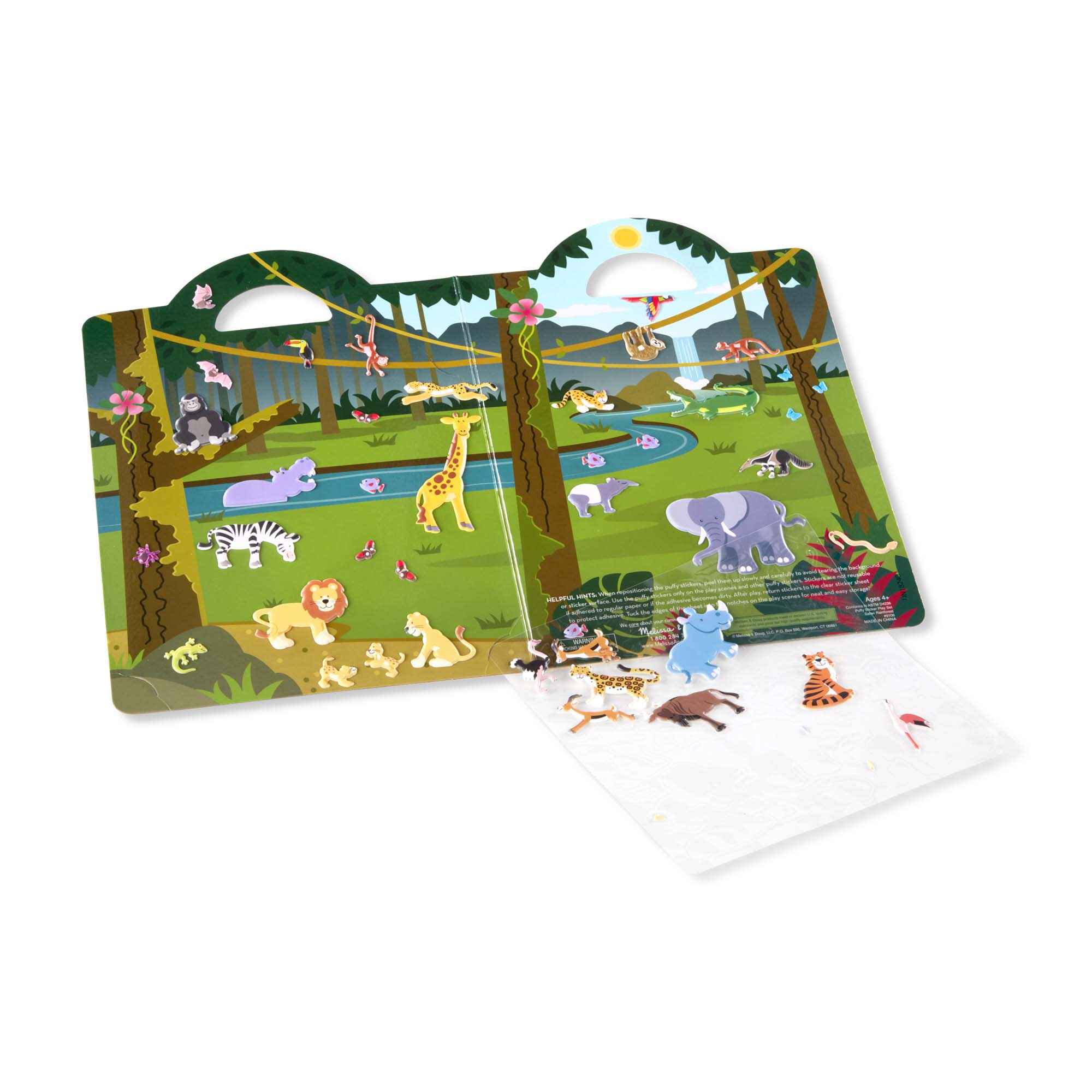 Puffy Sticker Play Set - Safari