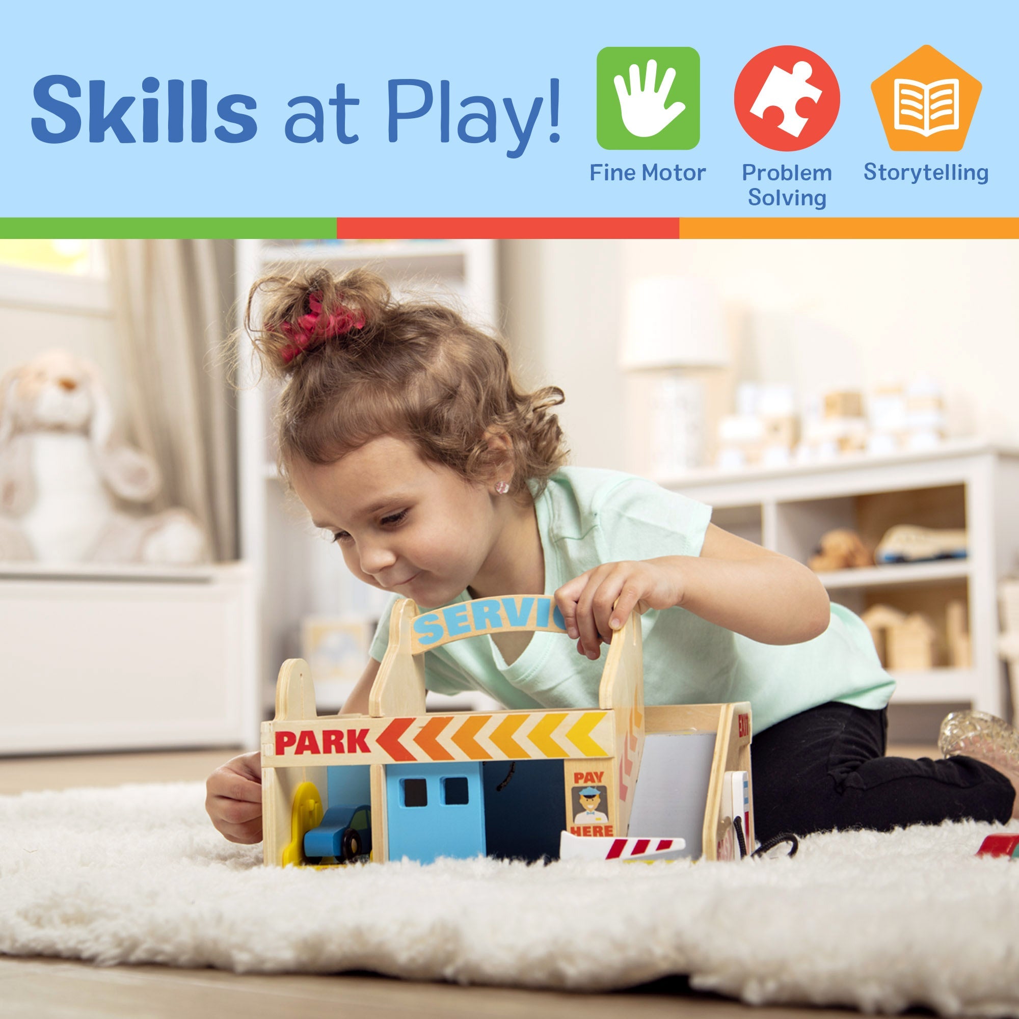 Wooden Service Station Parking Garage