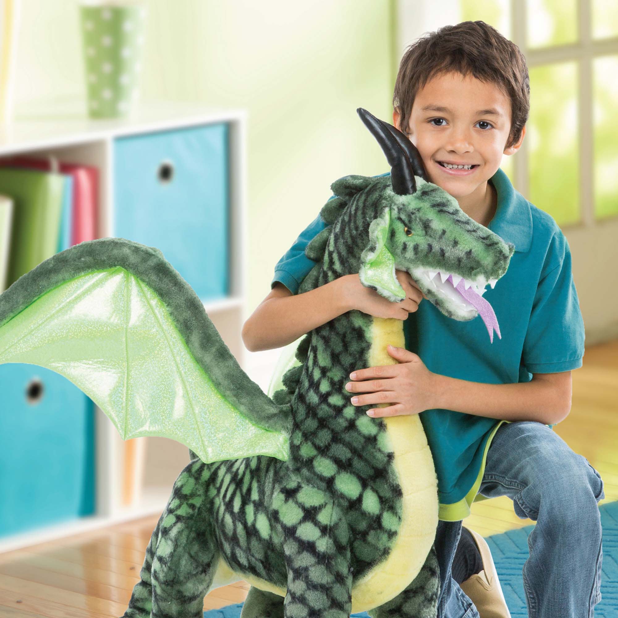 Winged Dragon Lifelike Plush Stuffed Animal
