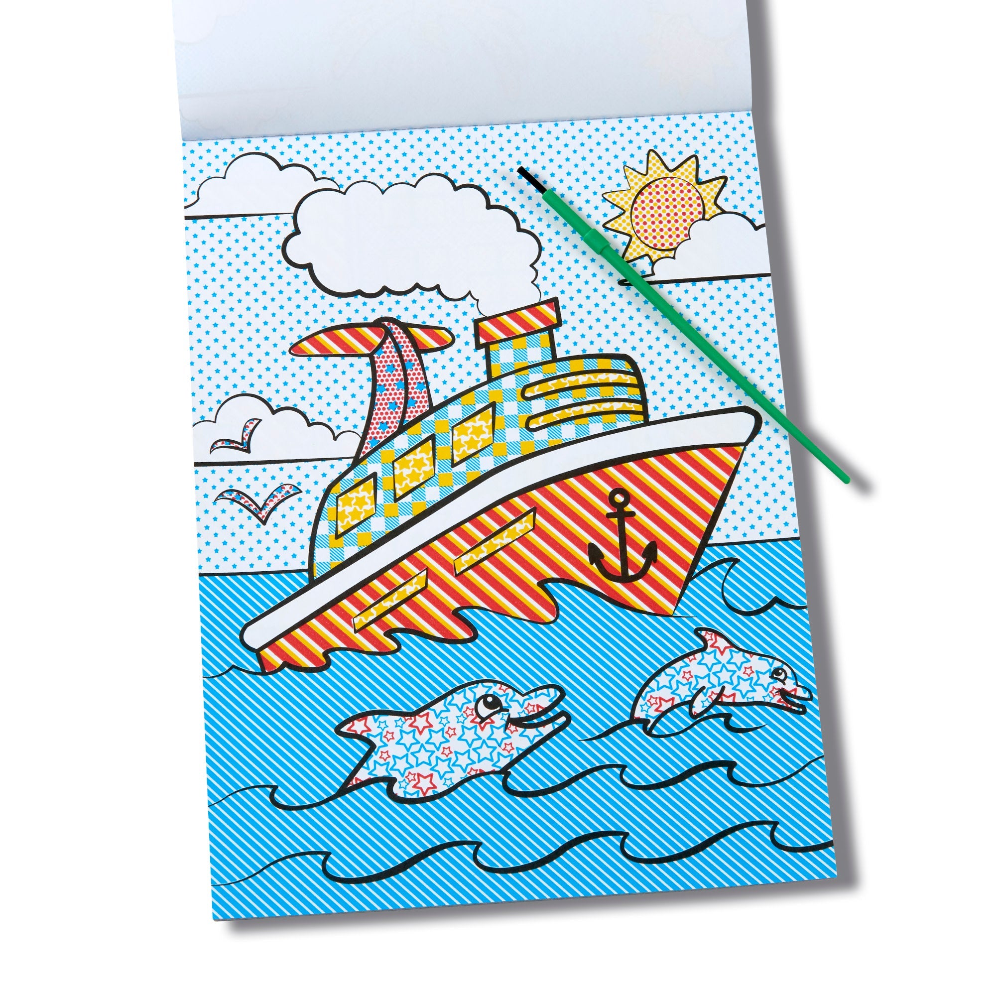 My First Paint with Water - Vehicles