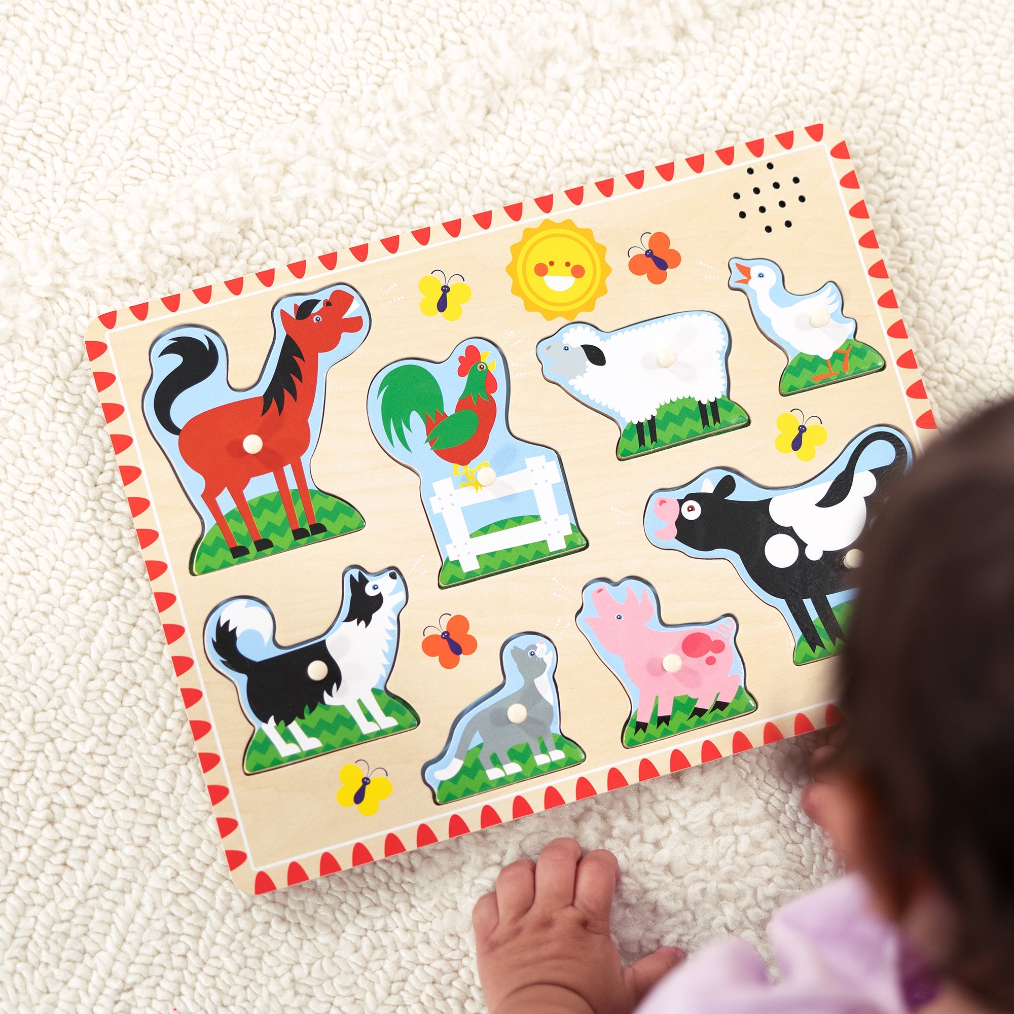 Farm Animals Sound Puzzle - 8 Pieces