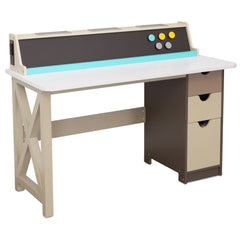 2-in-1 Chalkboard Desk – Wooden Desk with Magnetic Chalkboard